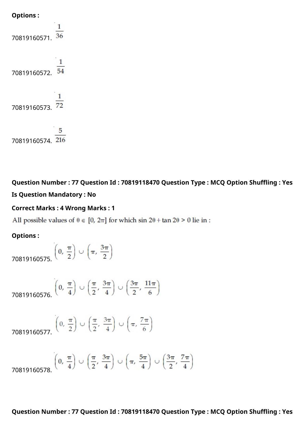 JEE Mains 2021: BTech Punjabi (Shift 1) 25-02-2021 Question Paper - Page 89