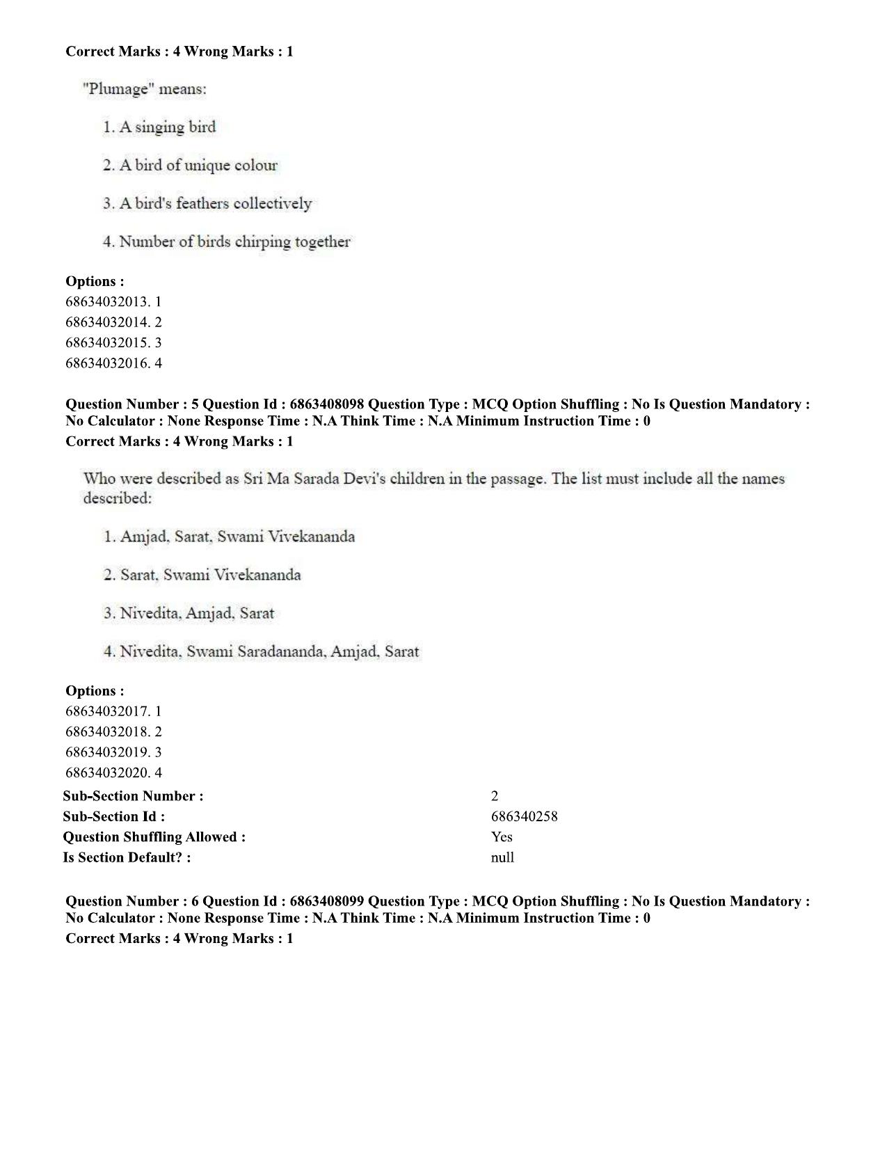 CUET PG 2023: LAQP18 – Khasi (Eng.)-shift 2 (07-06-2023) Question Paper - Page 10