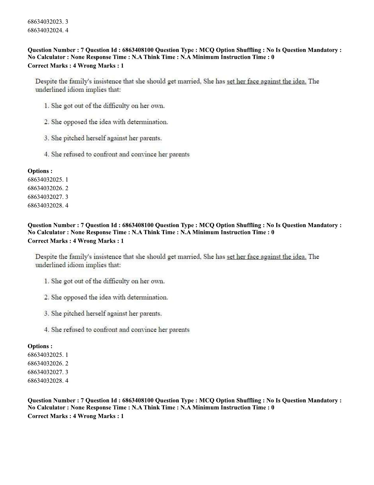 CUET PG 2023: LAQP18 – Khasi (Eng.)-shift 2 (07-06-2023) Question Paper - Page 12
