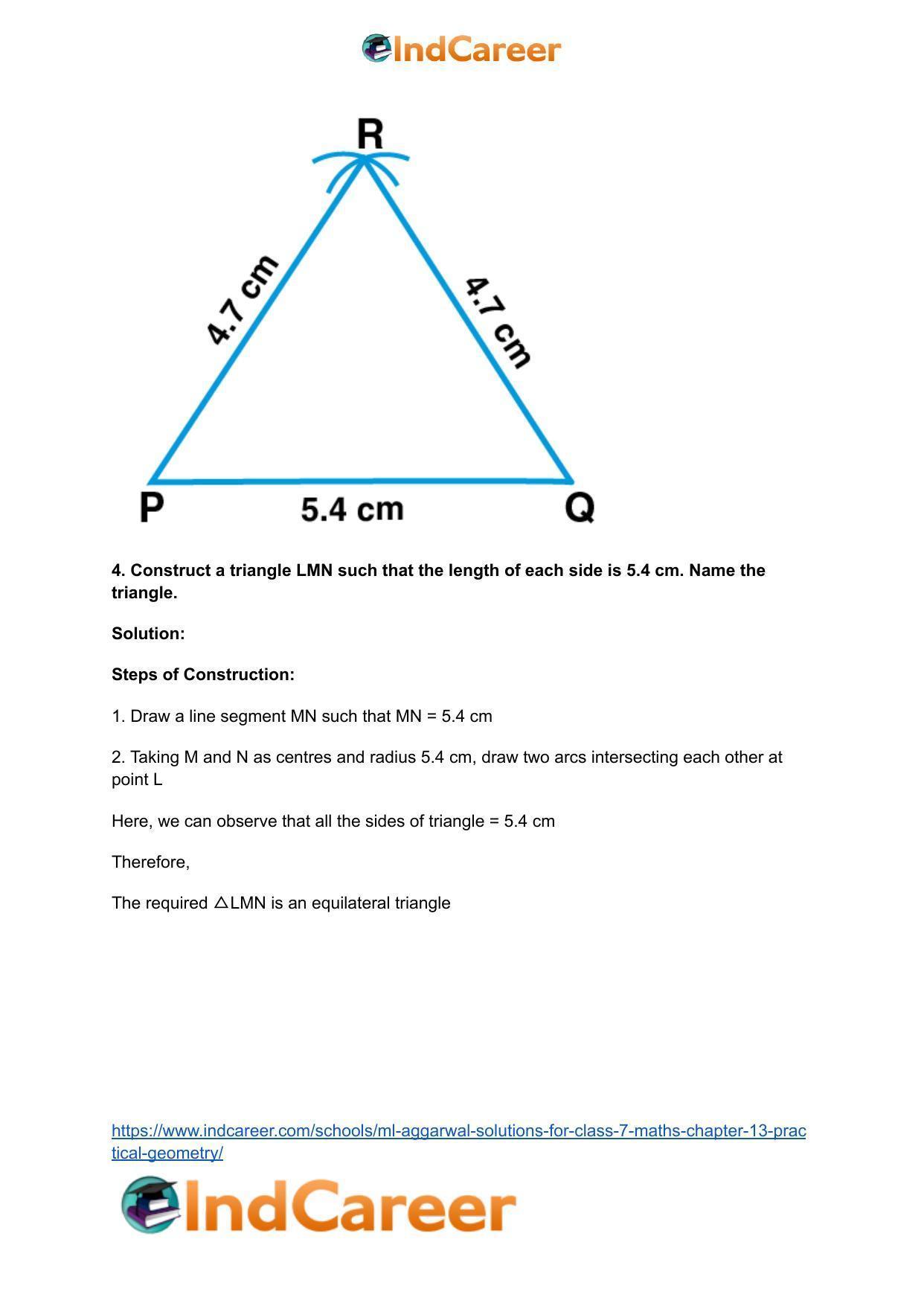 ML Aggarwal Solutions for Class 7 Maths Chapter 13- Practical Geometry - Page 6