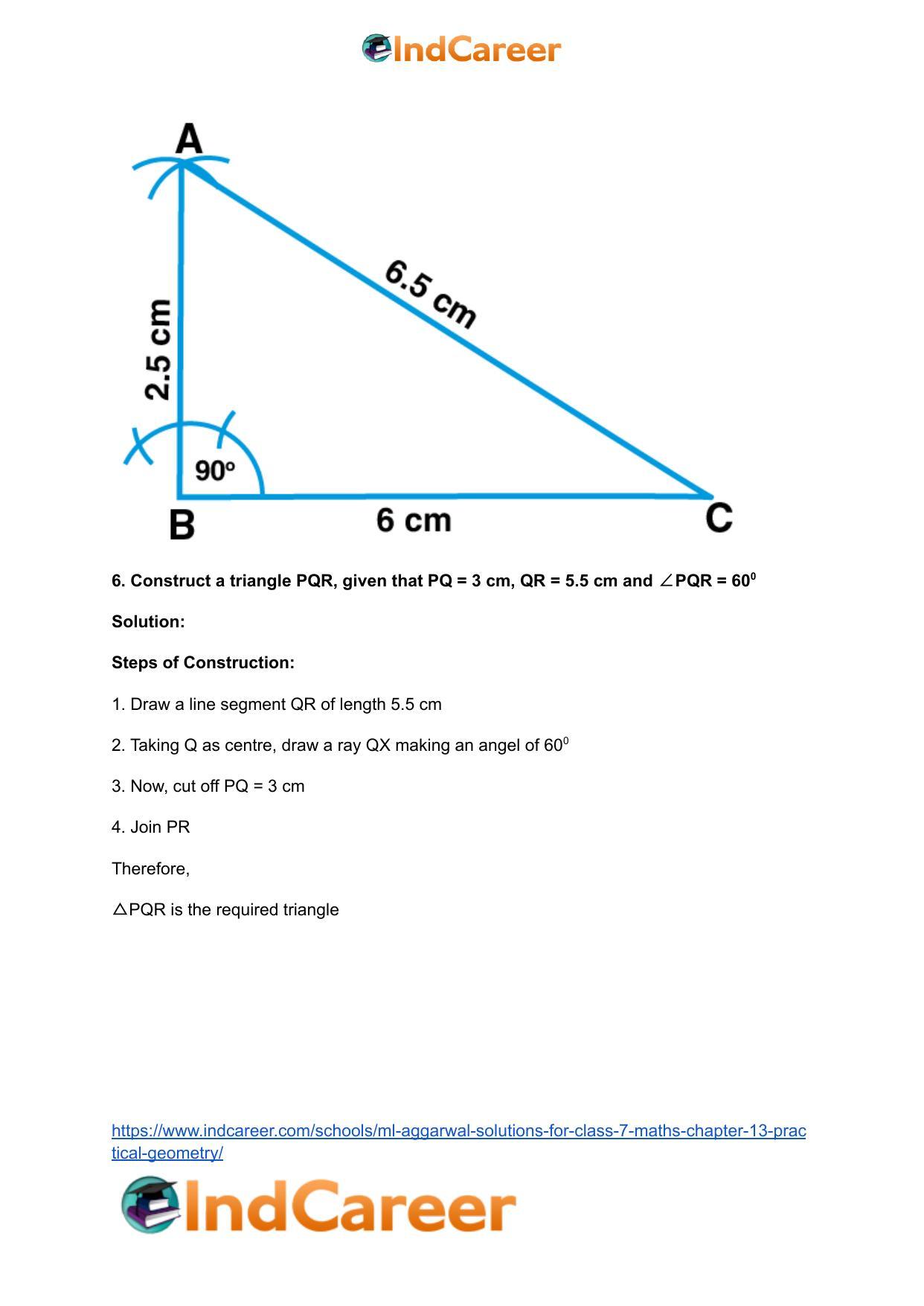 ML Aggarwal Solutions for Class 7 Maths Chapter 13- Practical Geometry - Page 8