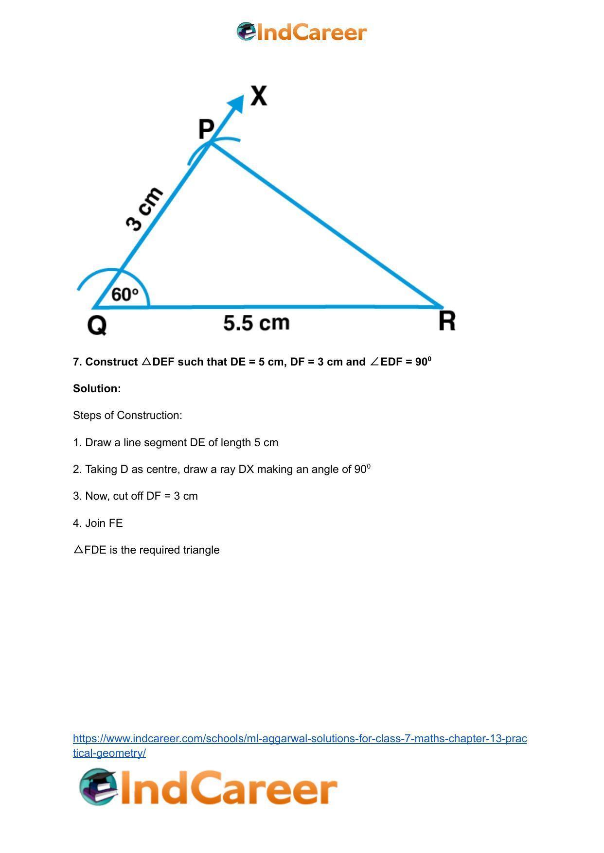 ML Aggarwal Solutions for Class 7 Maths Chapter 13- Practical Geometry - Page 9