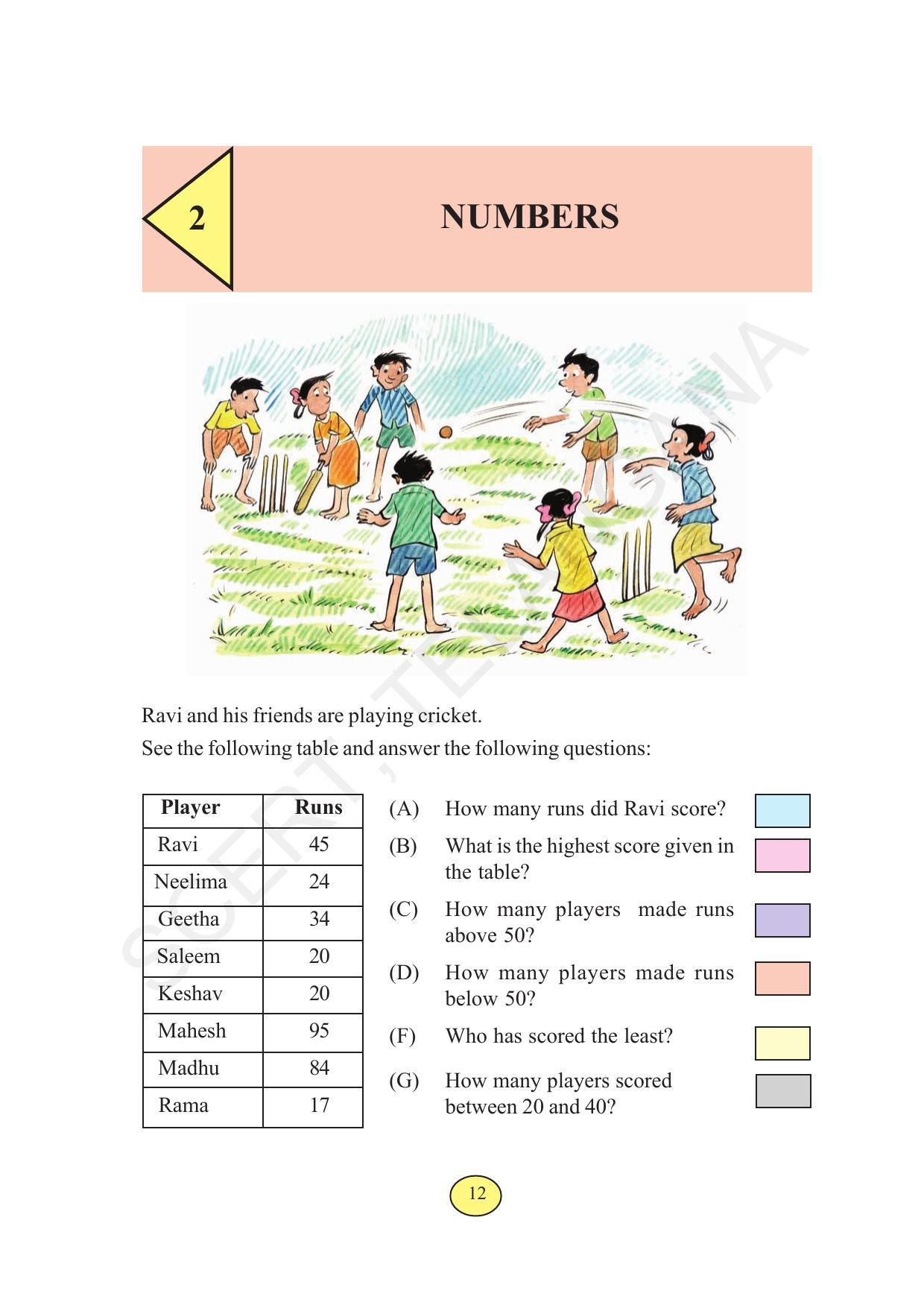 TS SCERT Class 3 Maths  (English Medium) Text Book - Page 20