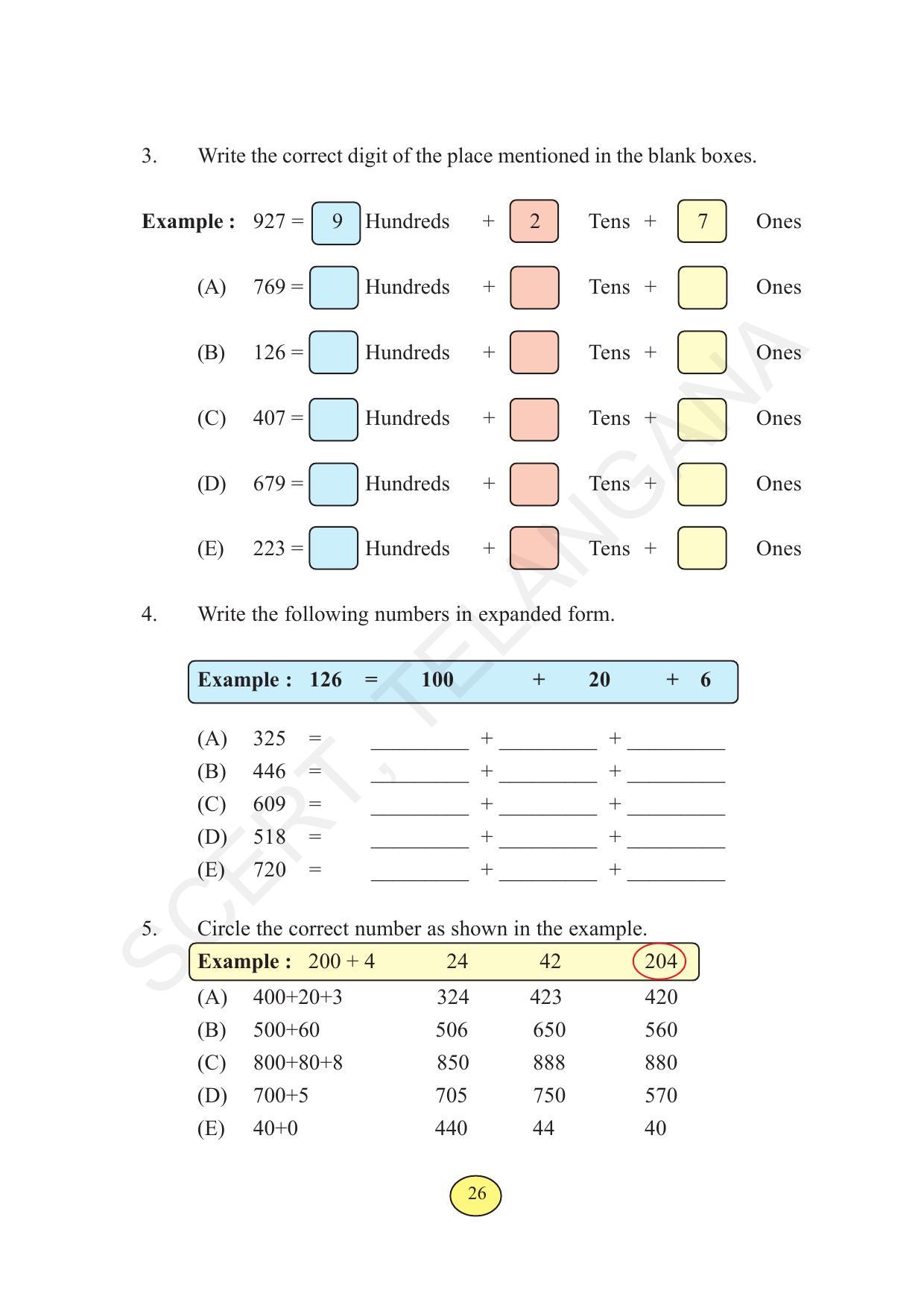 TS SCERT Class 3 Maths  (English Medium) Text Book - Page 34