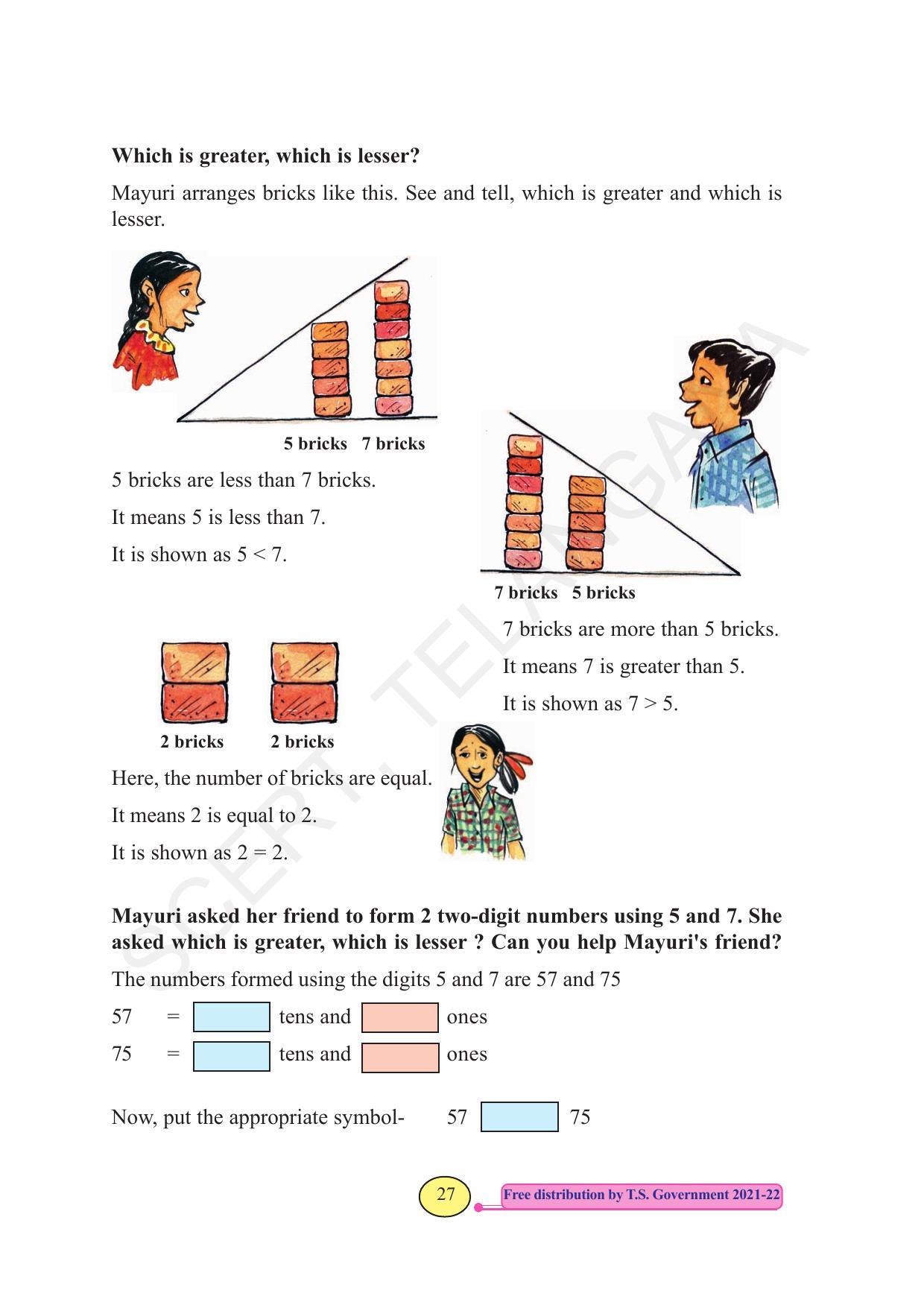 TS SCERT Class 3 Maths  (English Medium) Text Book - Page 35