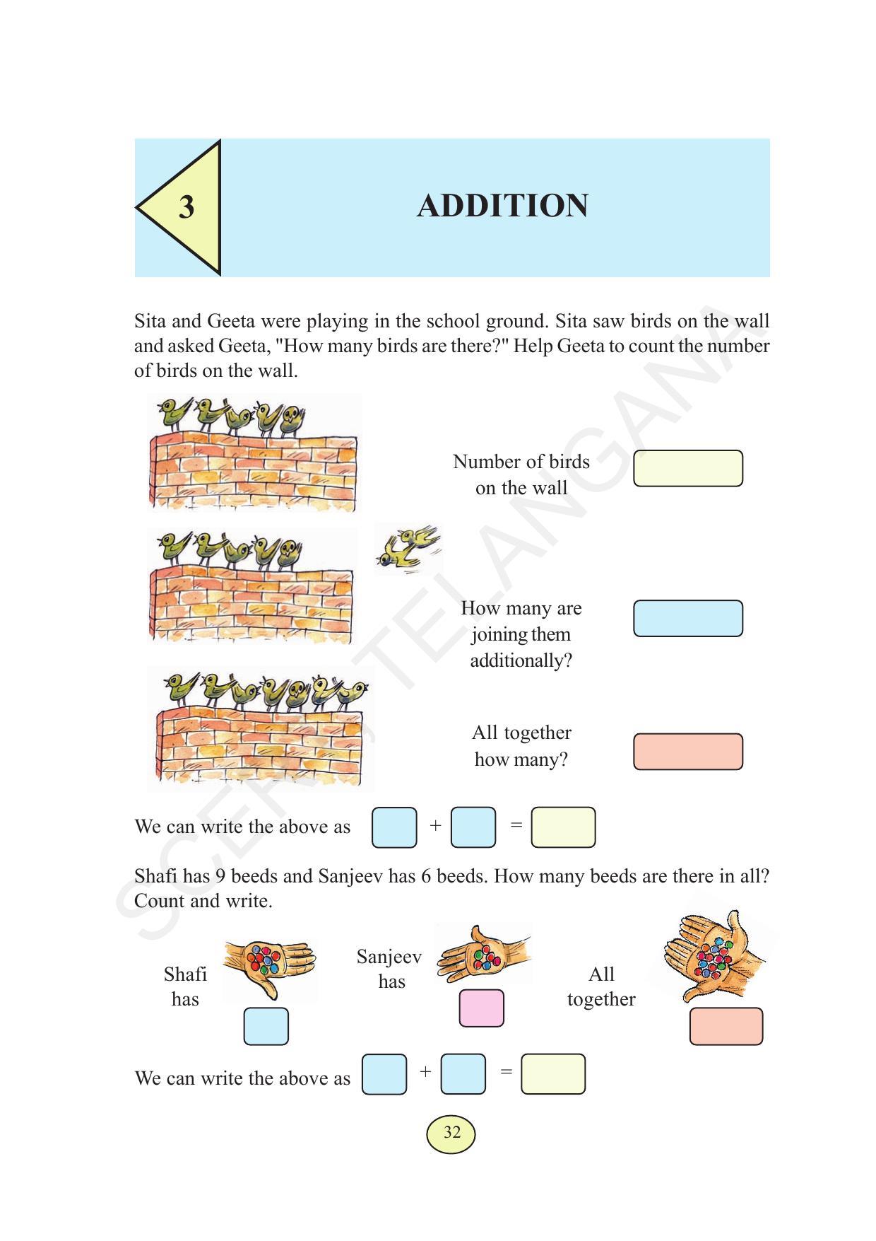 TS SCERT Class 3 Maths  (English Medium) Text Book - Page 40