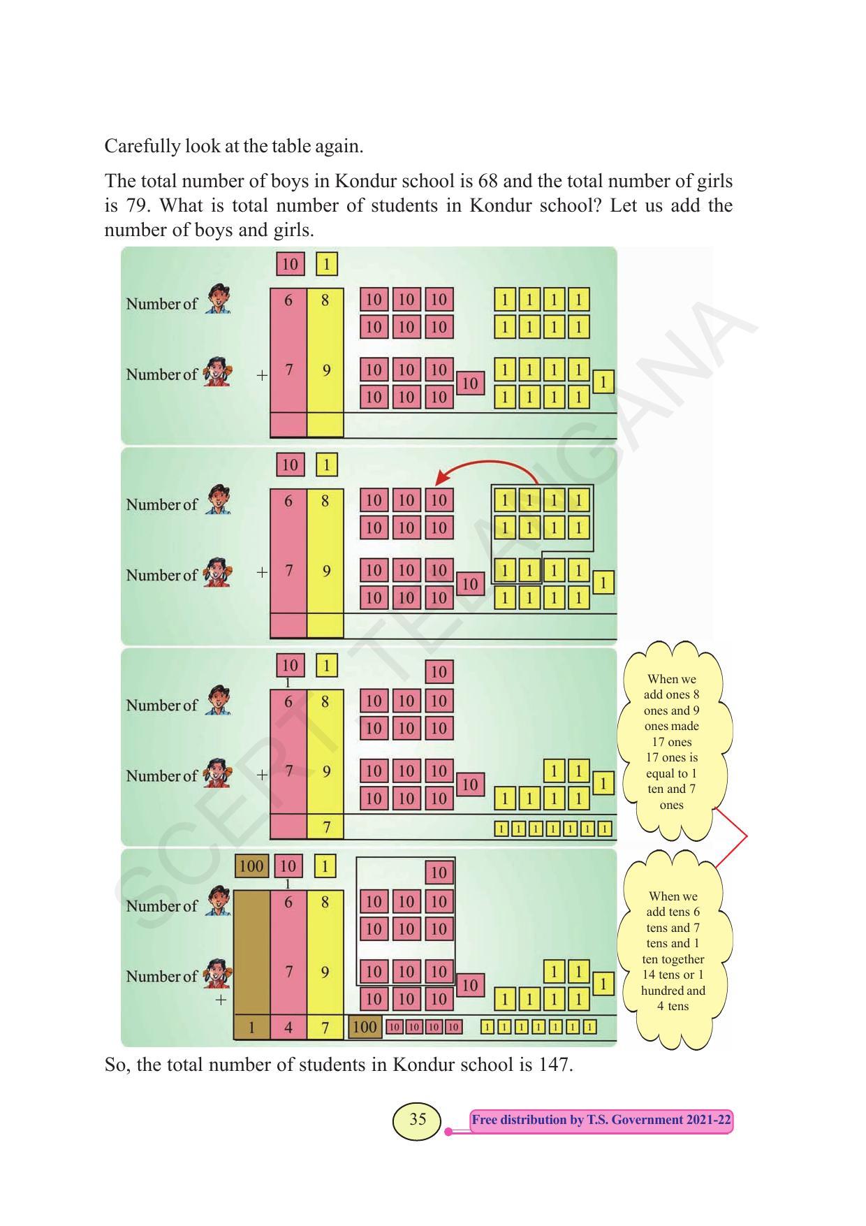 TS SCERT Class 3 Maths  (English Medium) Text Book - Page 43