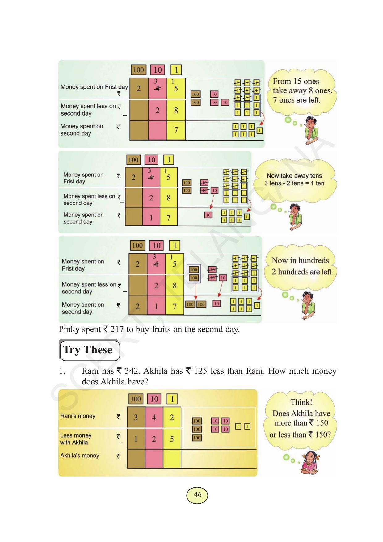 TS SCERT Class 3 Maths (English Medium) Text Book - Page 54