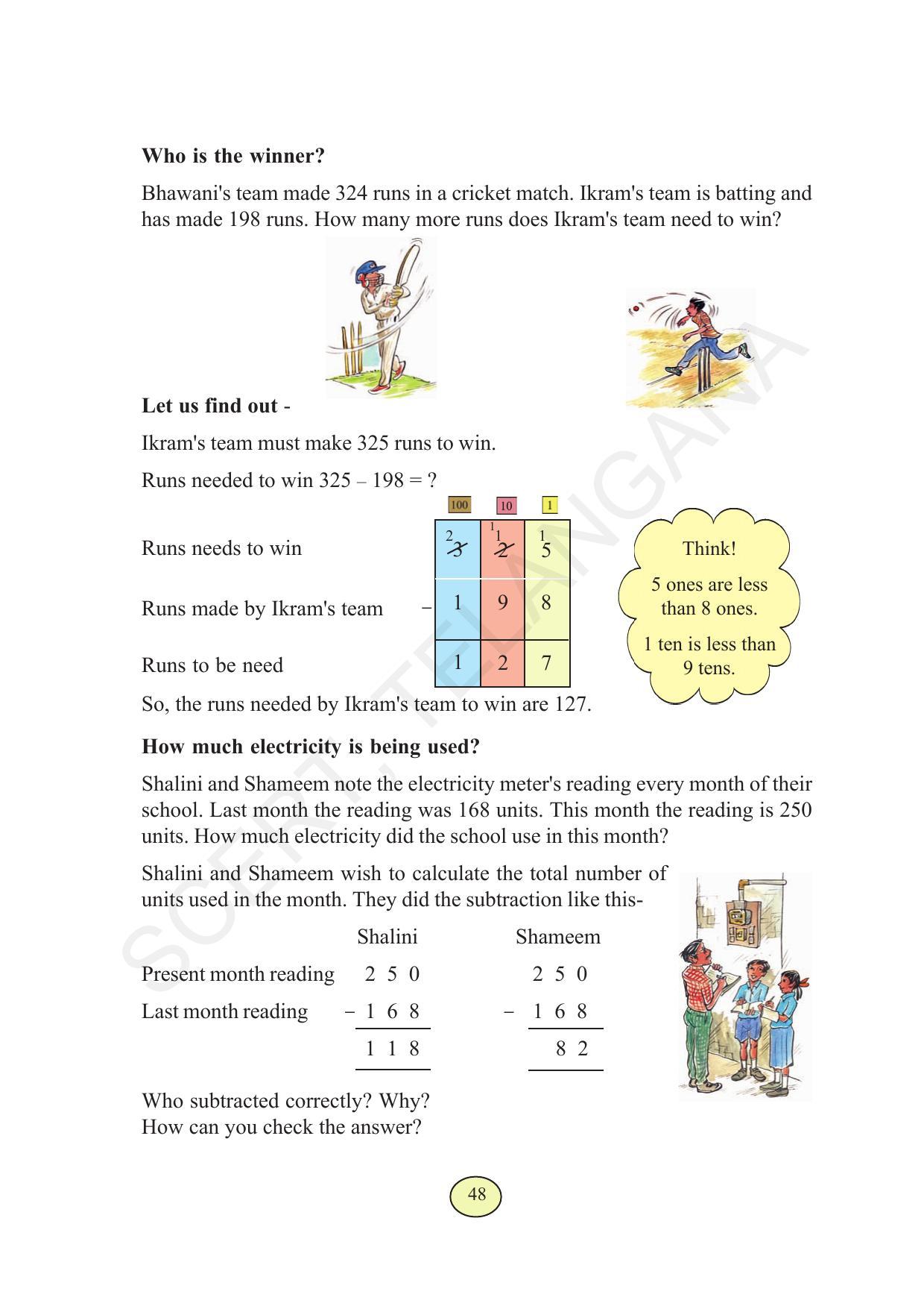 TS SCERT Class 3 Maths  (English Medium) Text Book - Page 56