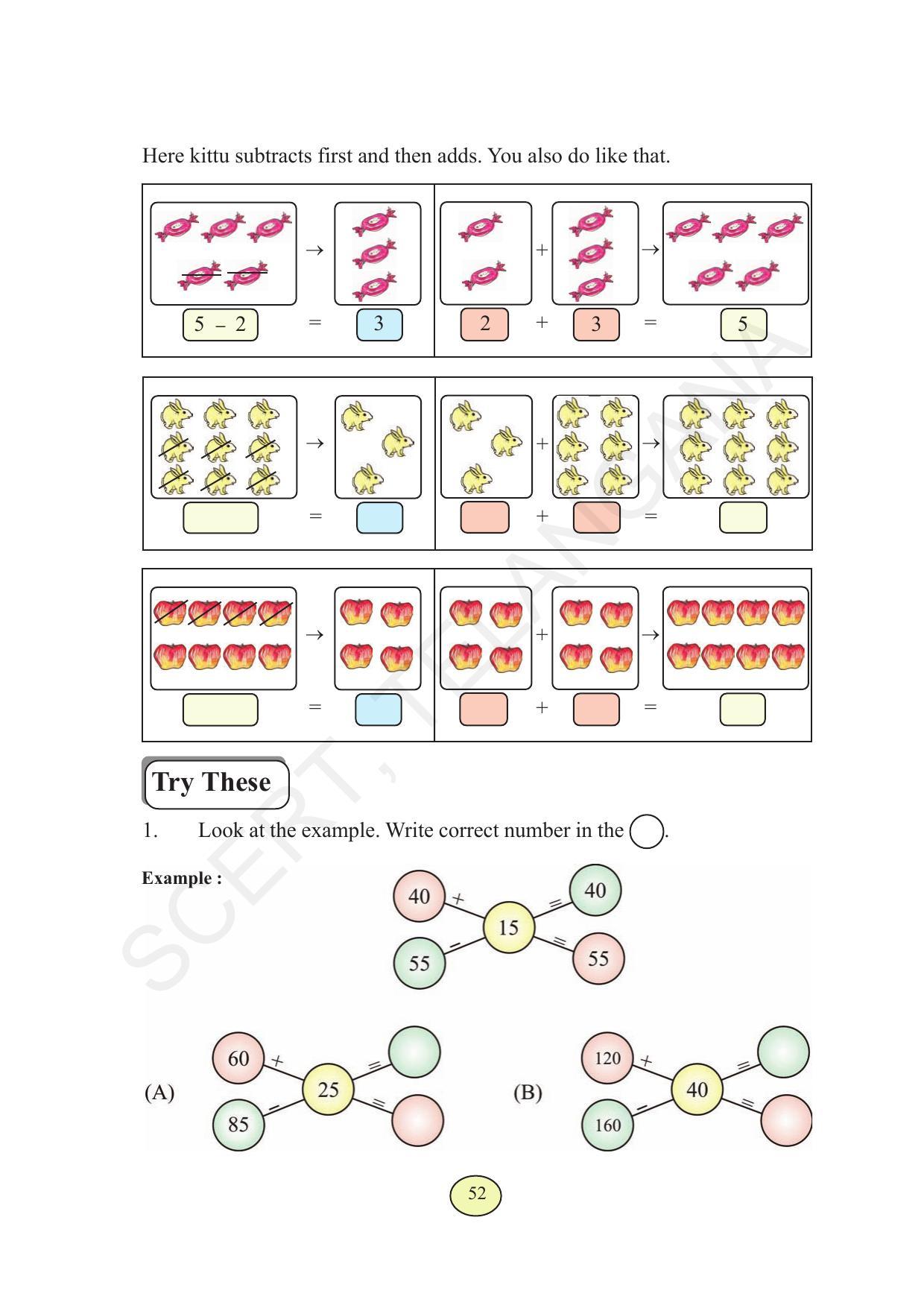 TS SCERT Class 3 Maths  (English Medium) Text Book - Page 60