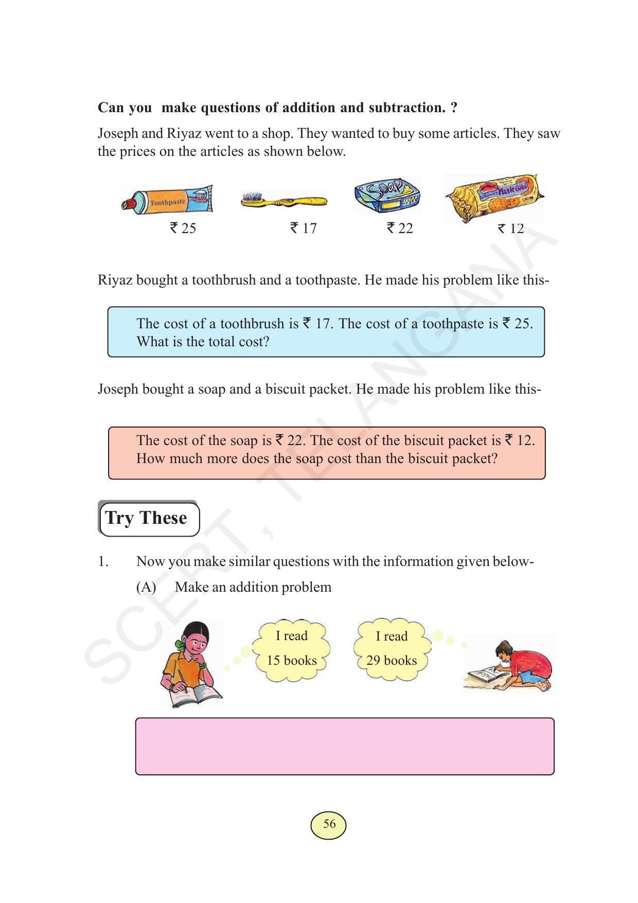 TS SCERT Class 3 Maths  (English Medium) Text Book - Page 64