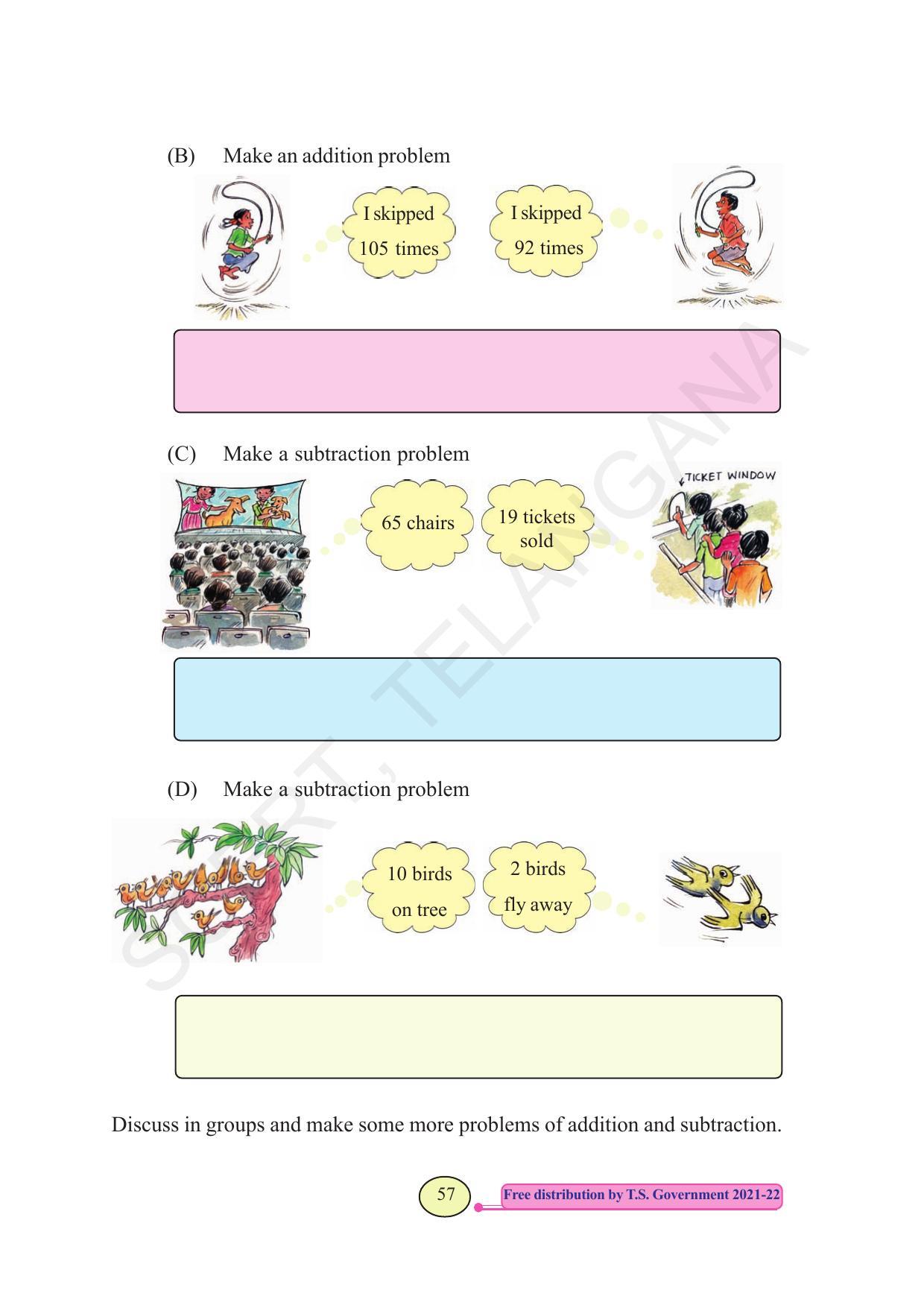 TS SCERT Class 3 Maths  (English Medium) Text Book - Page 65