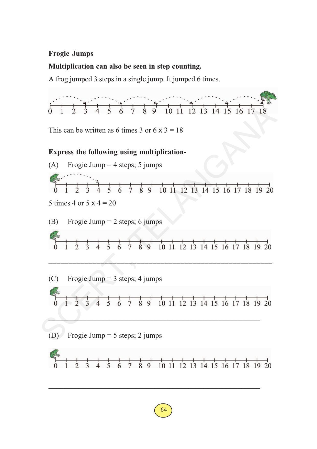 TS SCERT Class 3 Maths  (English Medium) Text Book - Page 72