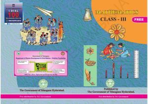 TS SCERT Class 3 Maths (English Medium) Text Book