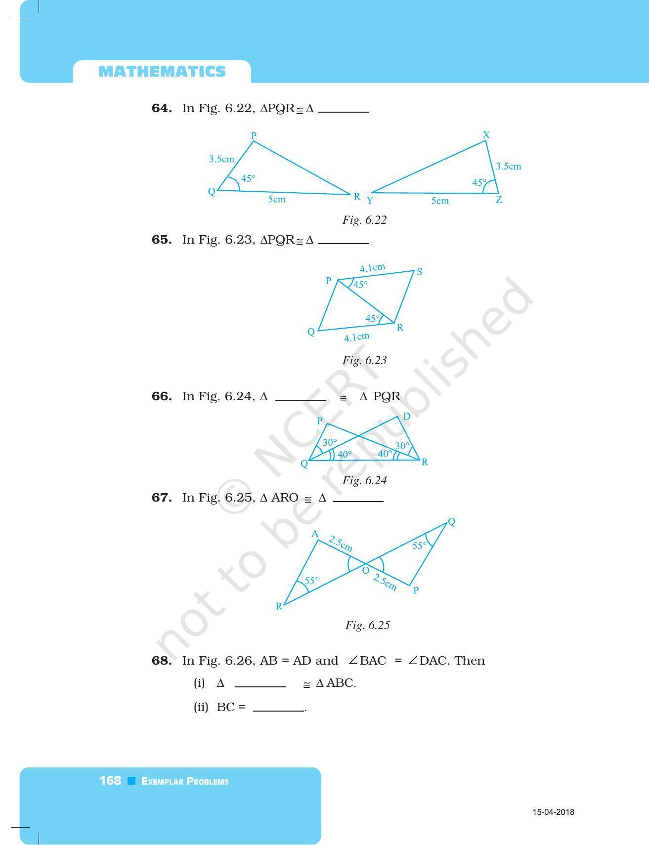 NCERT Exemplar Book for Class 7 Maths: Chapter 6- Triangles - Page 16