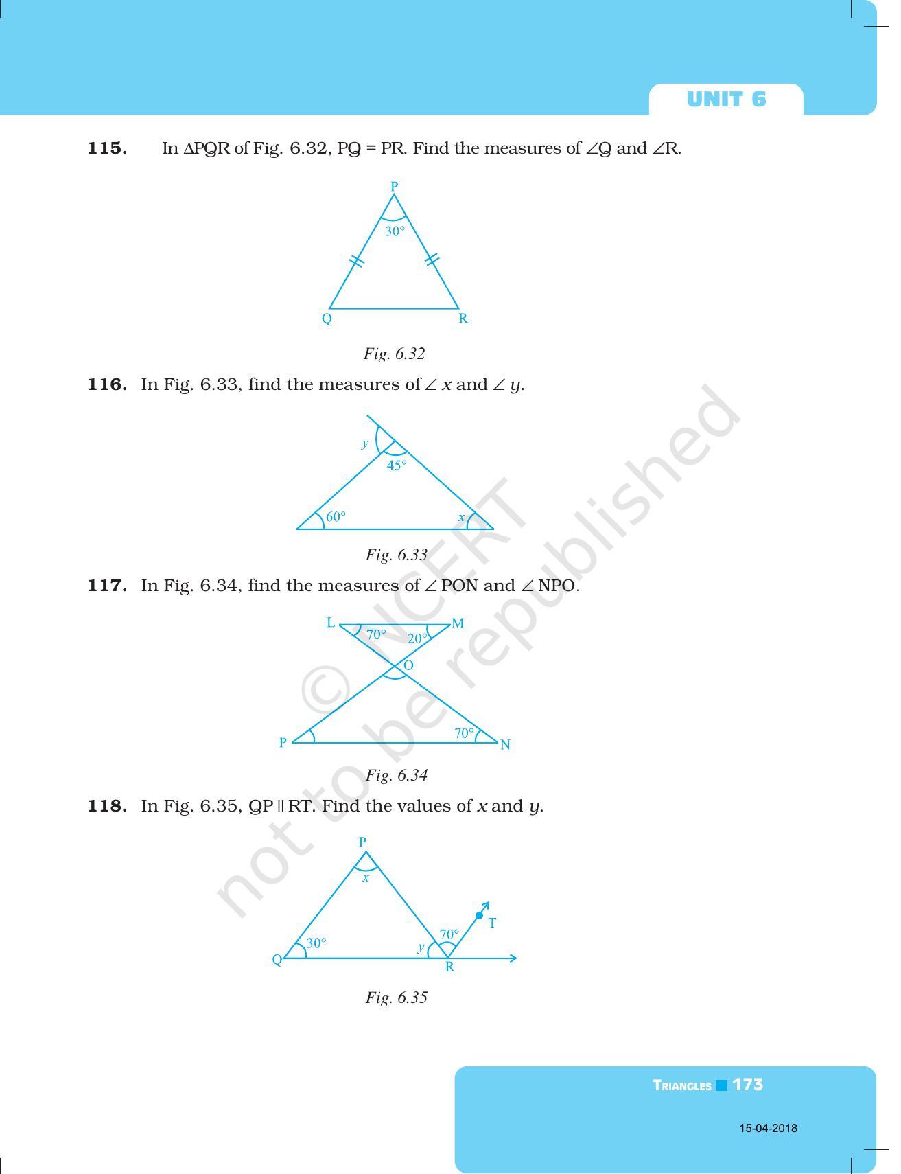 NCERT Exemplar Book for Class 7 Maths: Chapter 6- Triangles - Page 21