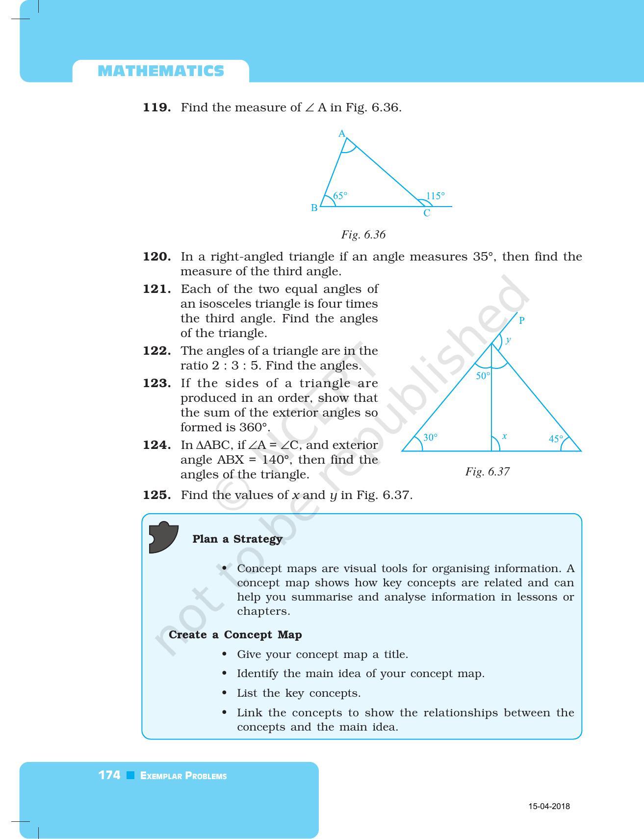 NCERT Exemplar Book for Class 7 Maths: Chapter 6- Triangles - Page 22