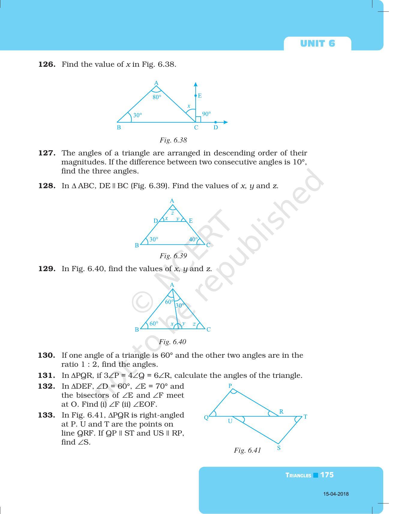 NCERT Exemplar Book for Class 7 Maths: Chapter 6- Triangles - Page 23