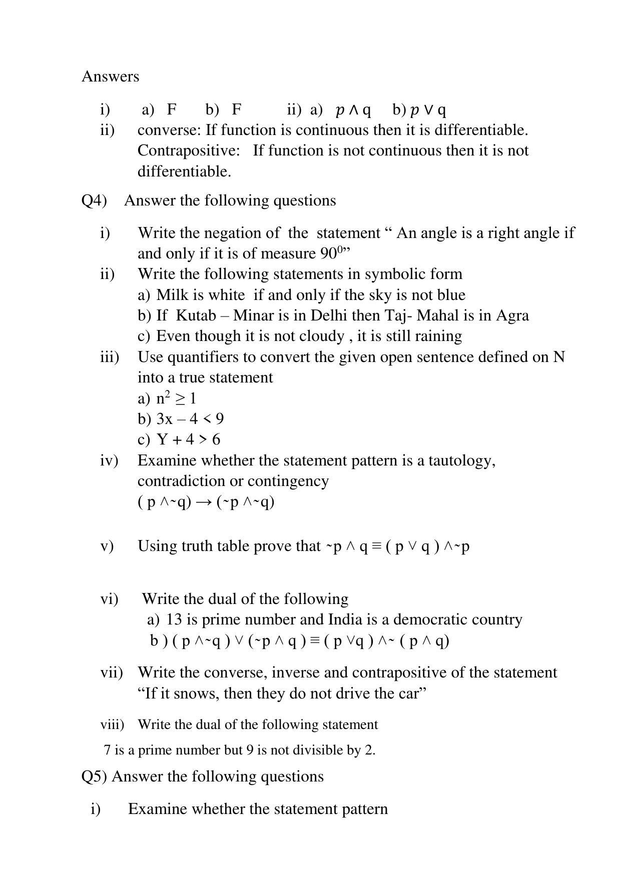 Maharashtra Board Class 12 Mathematics (Medium ENGLISH) 2023 Question Bank - Page 5