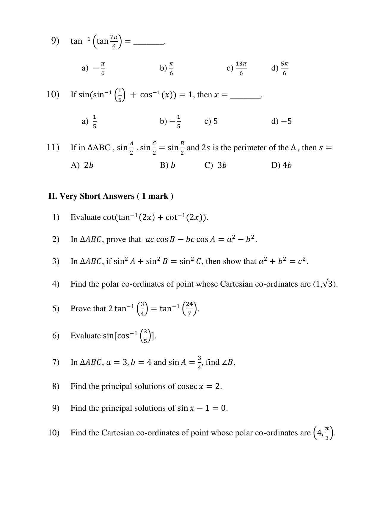 Maharashtra Board Class 12 Mathematics (Medium ENGLISH) 2023 Question Bank - Page 15