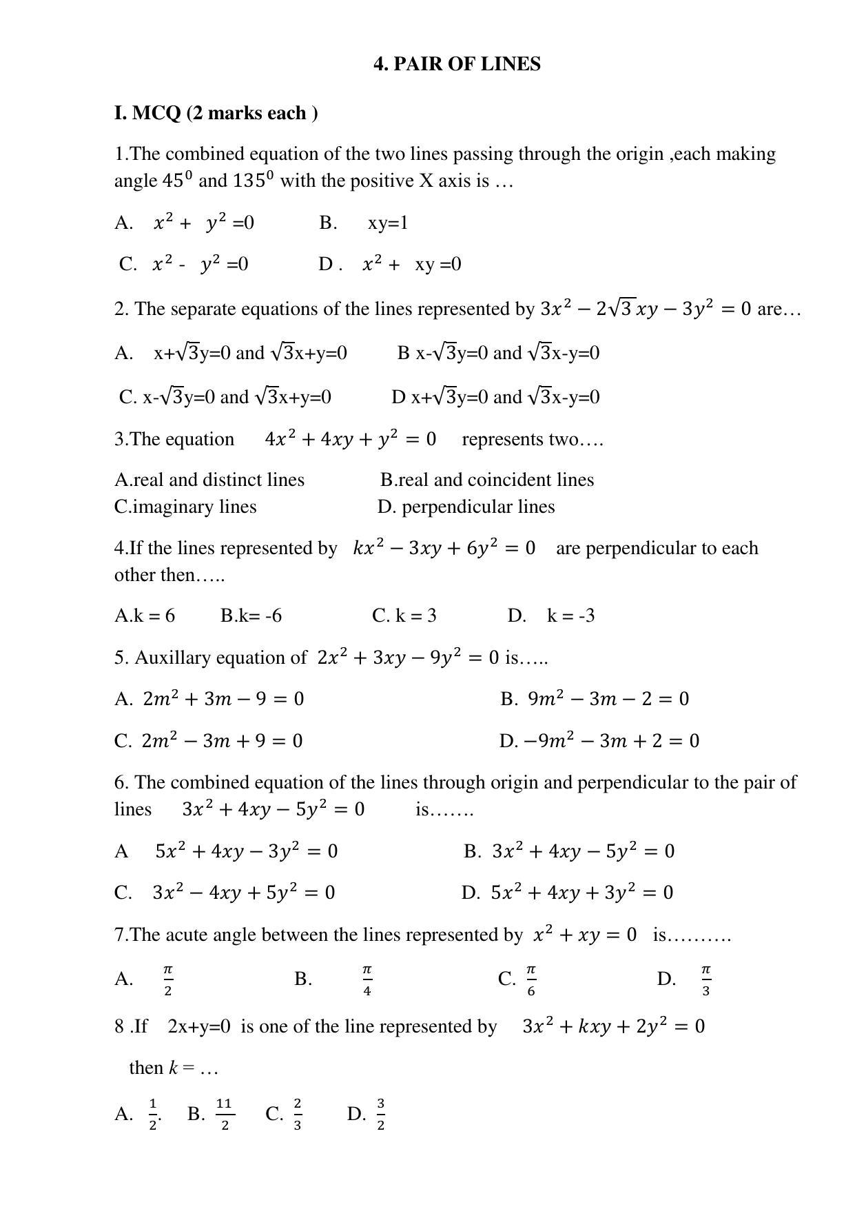 Maharashtra Board Class 12 Mathematics (Medium ENGLISH) 2023 Question Bank - Page 19