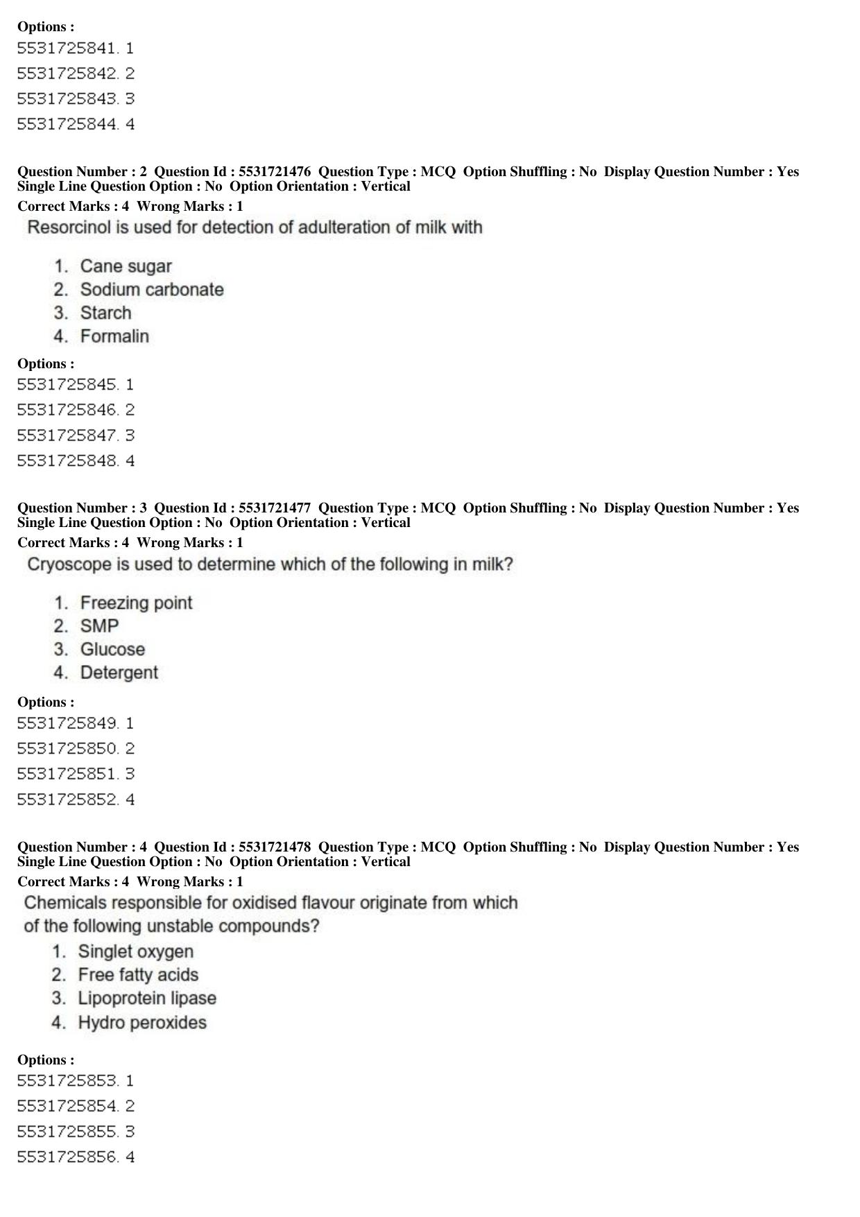 ICAR AIEEA PG 2019 DAIRY SCIENCE Question Paper - Page 2
