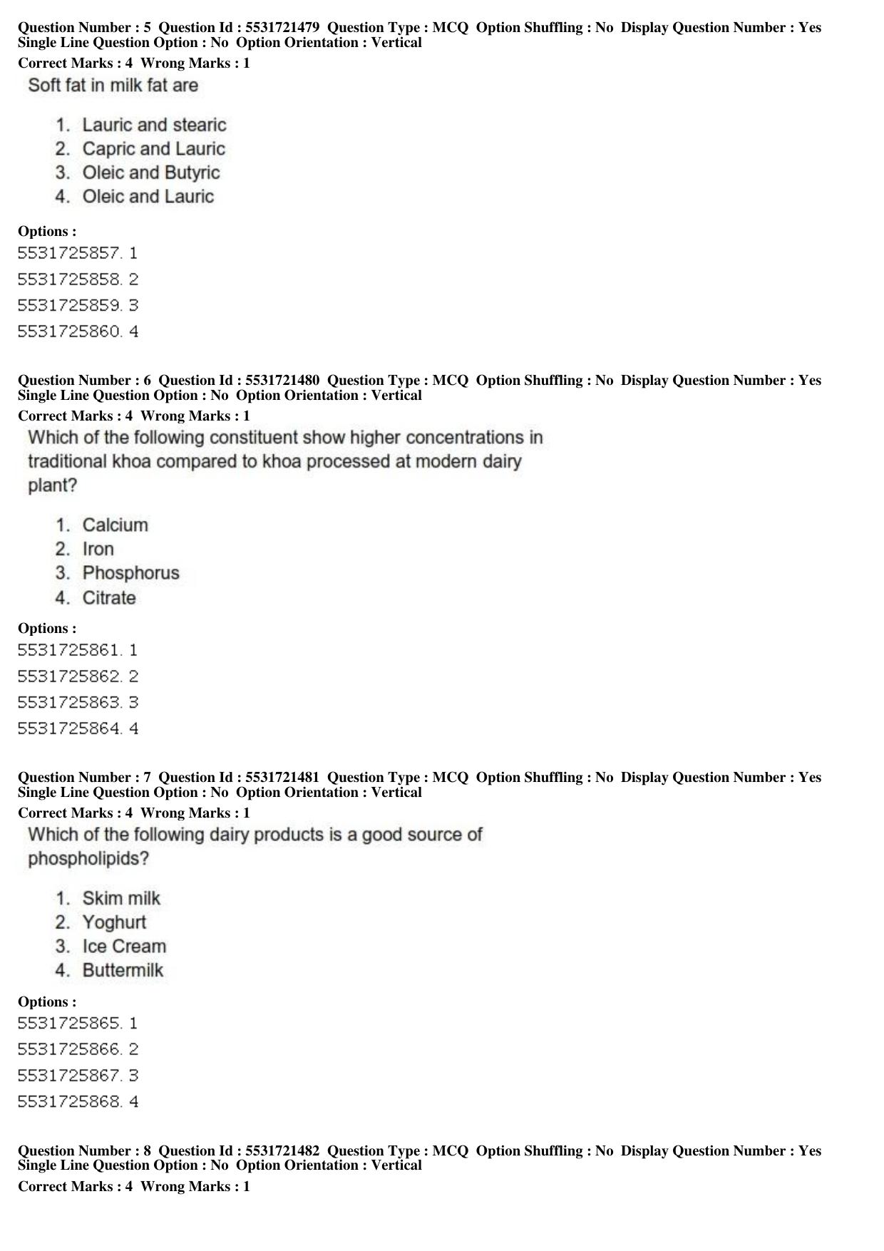 ICAR AIEEA PG 2019 DAIRY SCIENCE Question Paper - Page 3