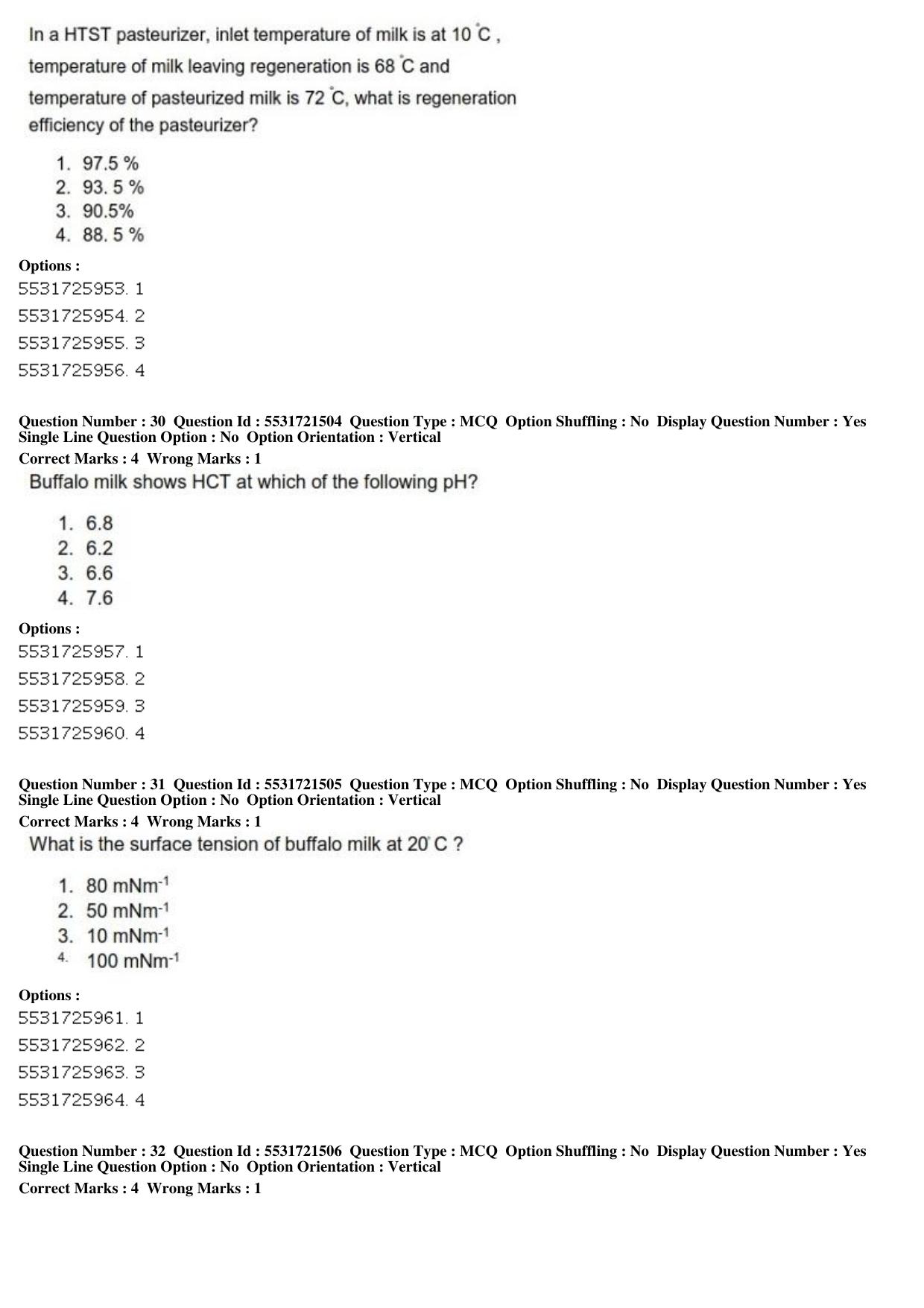 ICAR AIEEA PG 2019 DAIRY SCIENCE Question Paper - Page 11