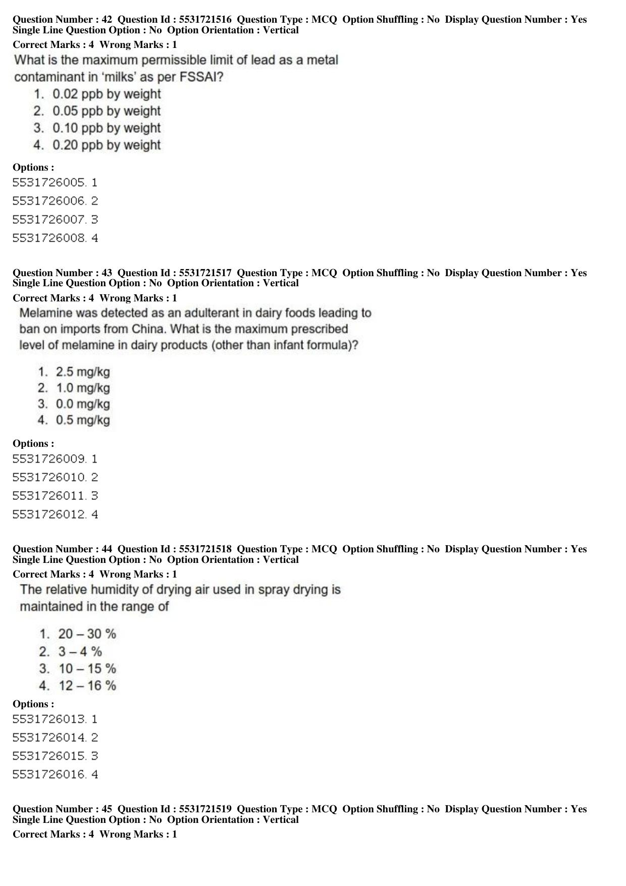 ICAR AIEEA PG 2019 DAIRY SCIENCE Question Paper - Page 15