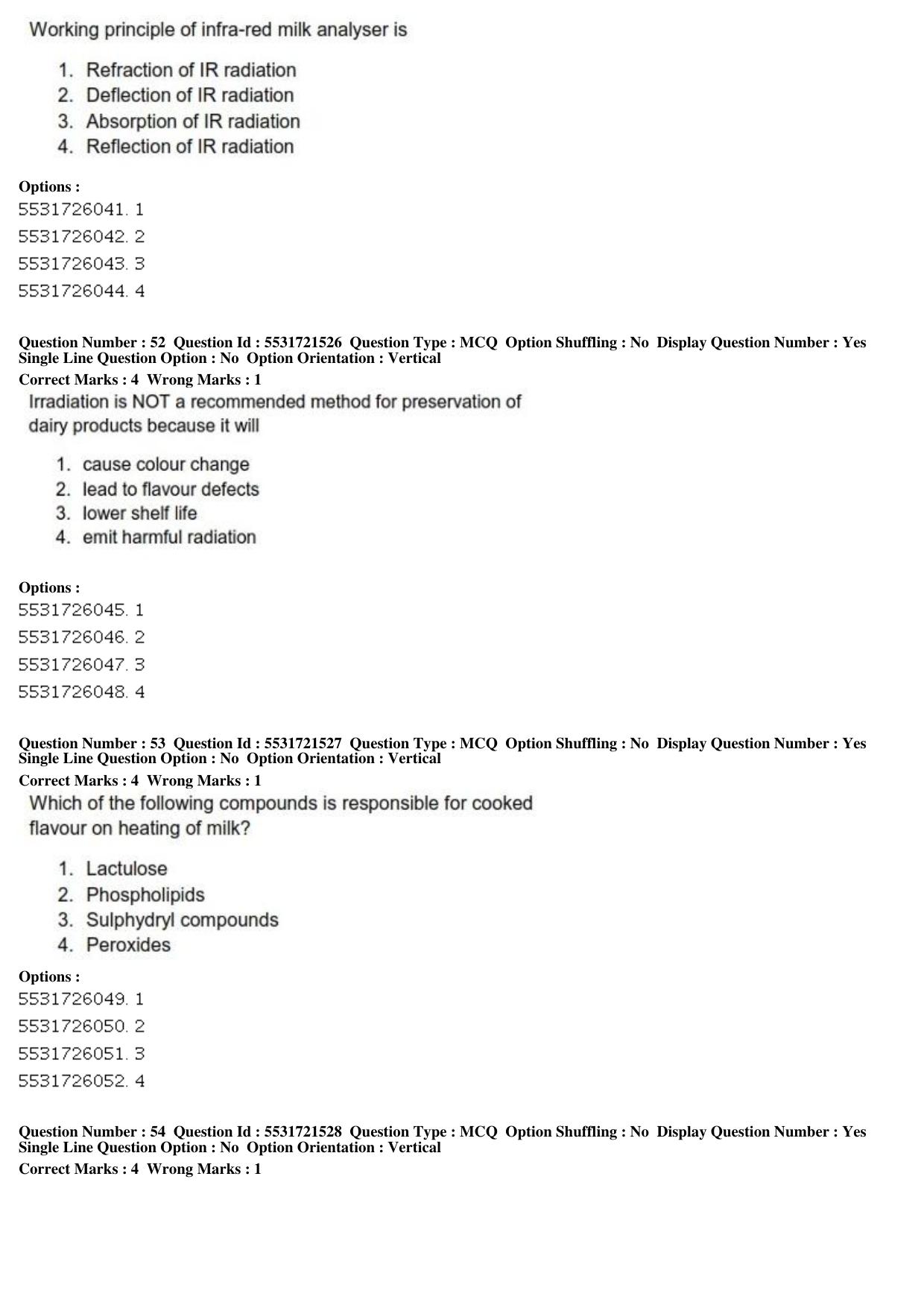 ICAR AIEEA PG 2019 DAIRY SCIENCE Question Paper - Page 18