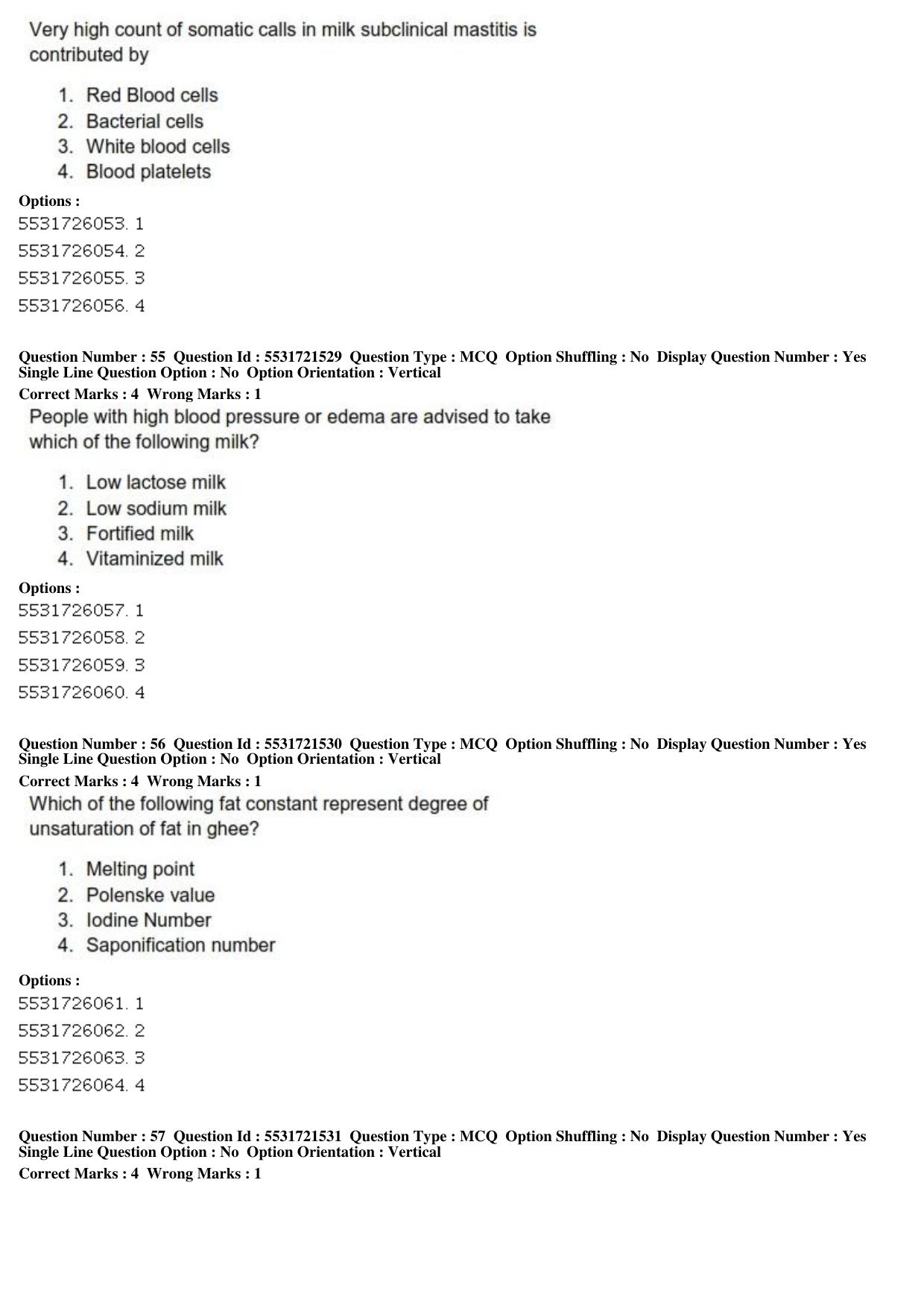 ICAR AIEEA PG 2019 DAIRY SCIENCE Question Paper - Page 19