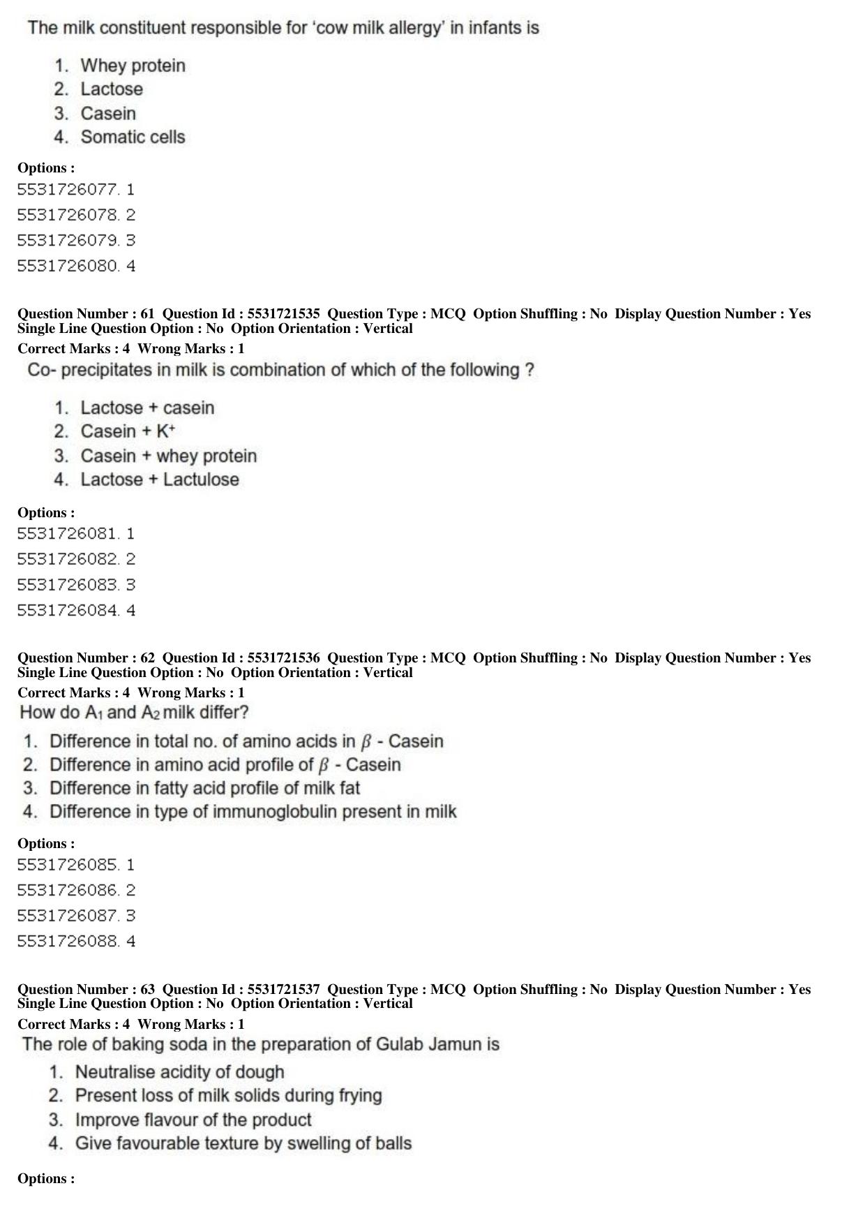 ICAR AIEEA PG 2019 DAIRY SCIENCE Question Paper - Page 21