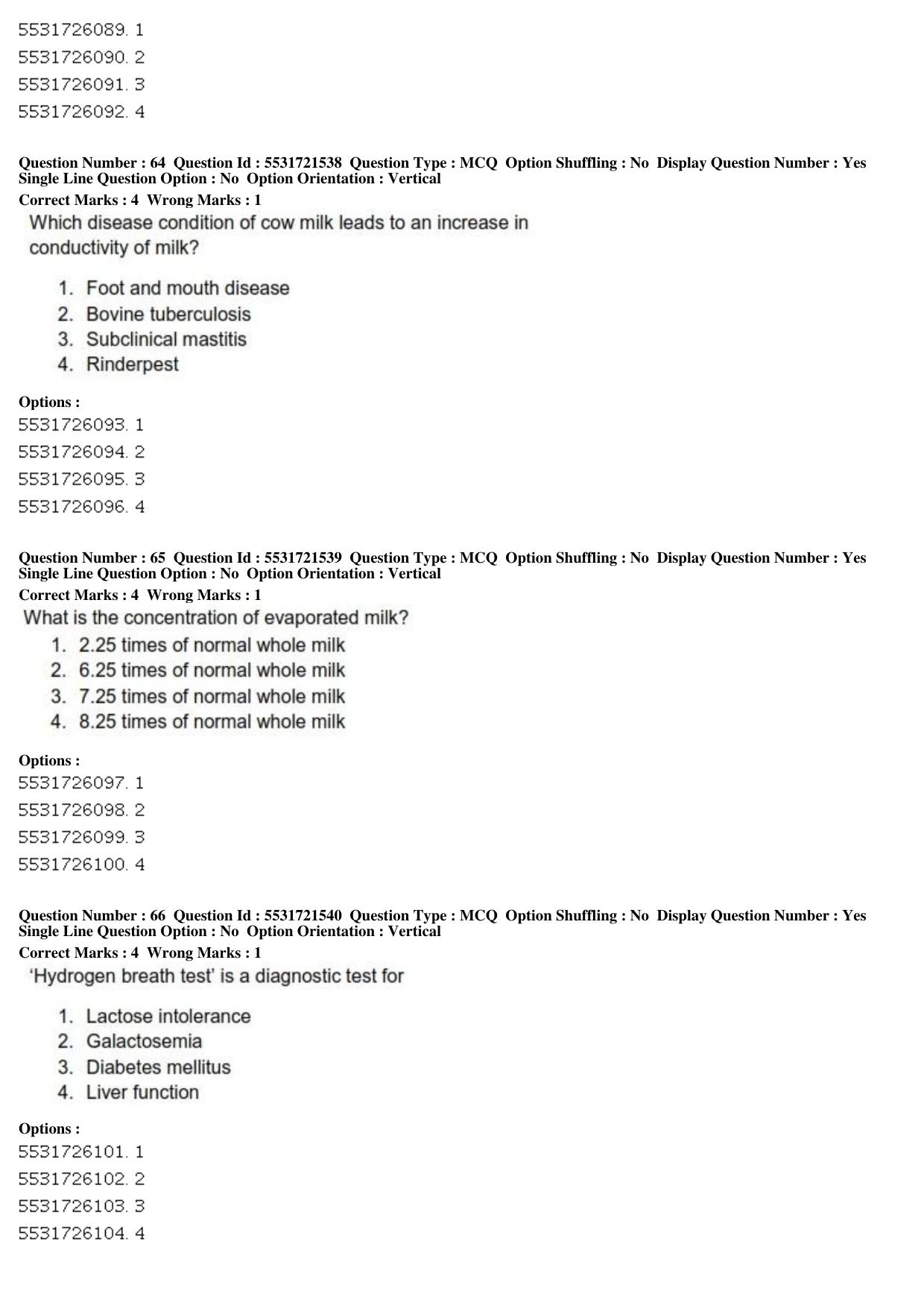 ICAR AIEEA PG 2019 DAIRY SCIENCE Question Paper - Page 22