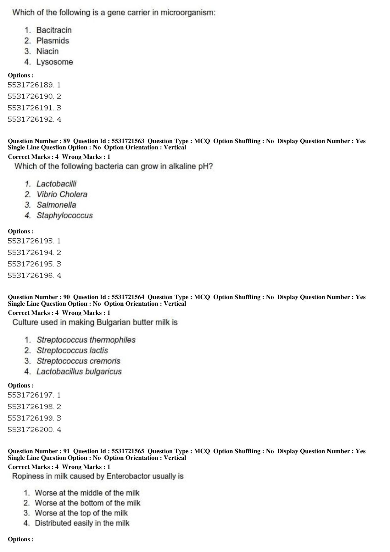 ICAR AIEEA PG 2019 DAIRY SCIENCE Question Paper - Page 30