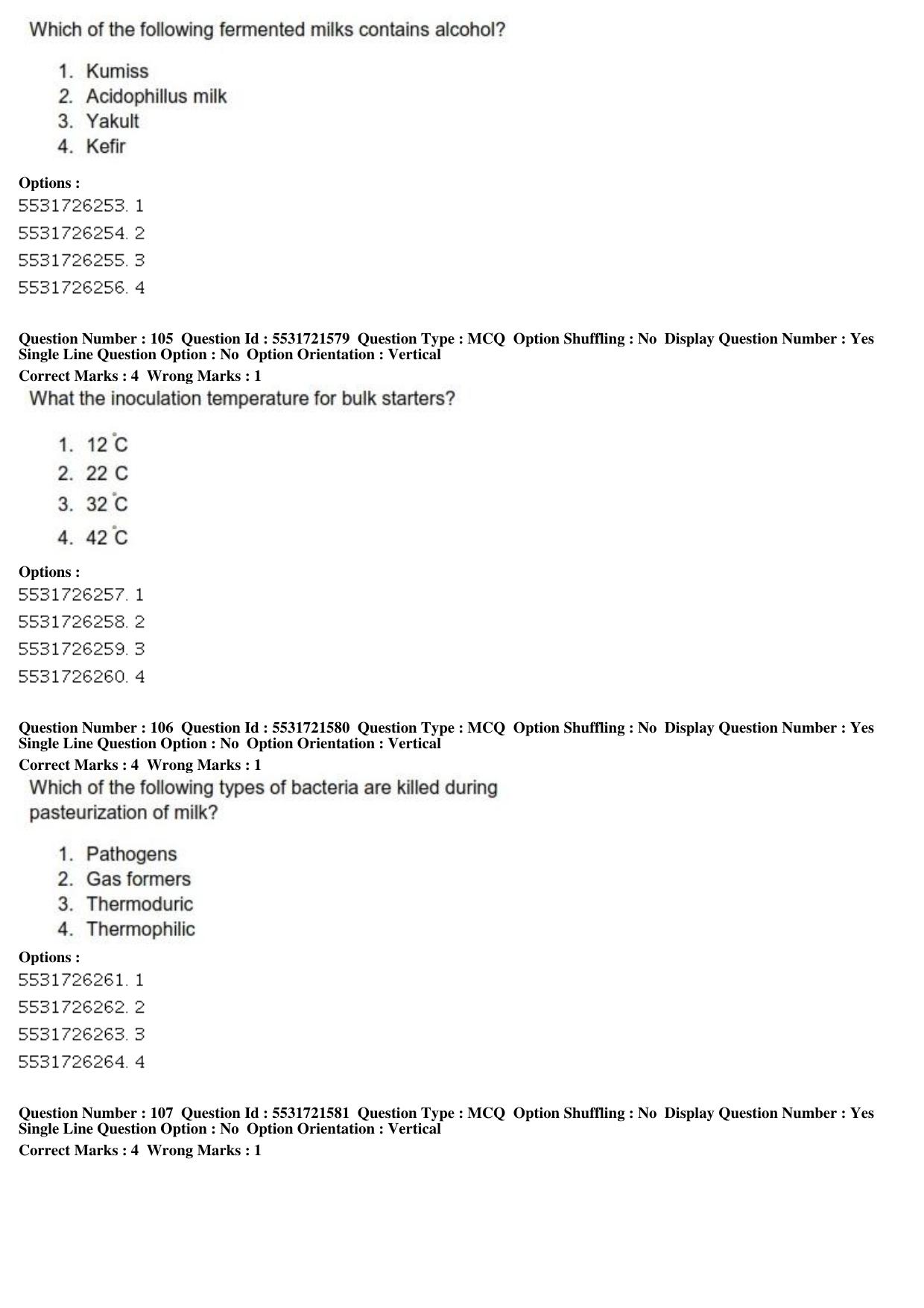ICAR AIEEA PG 2019 DAIRY SCIENCE Question Paper - Page 35