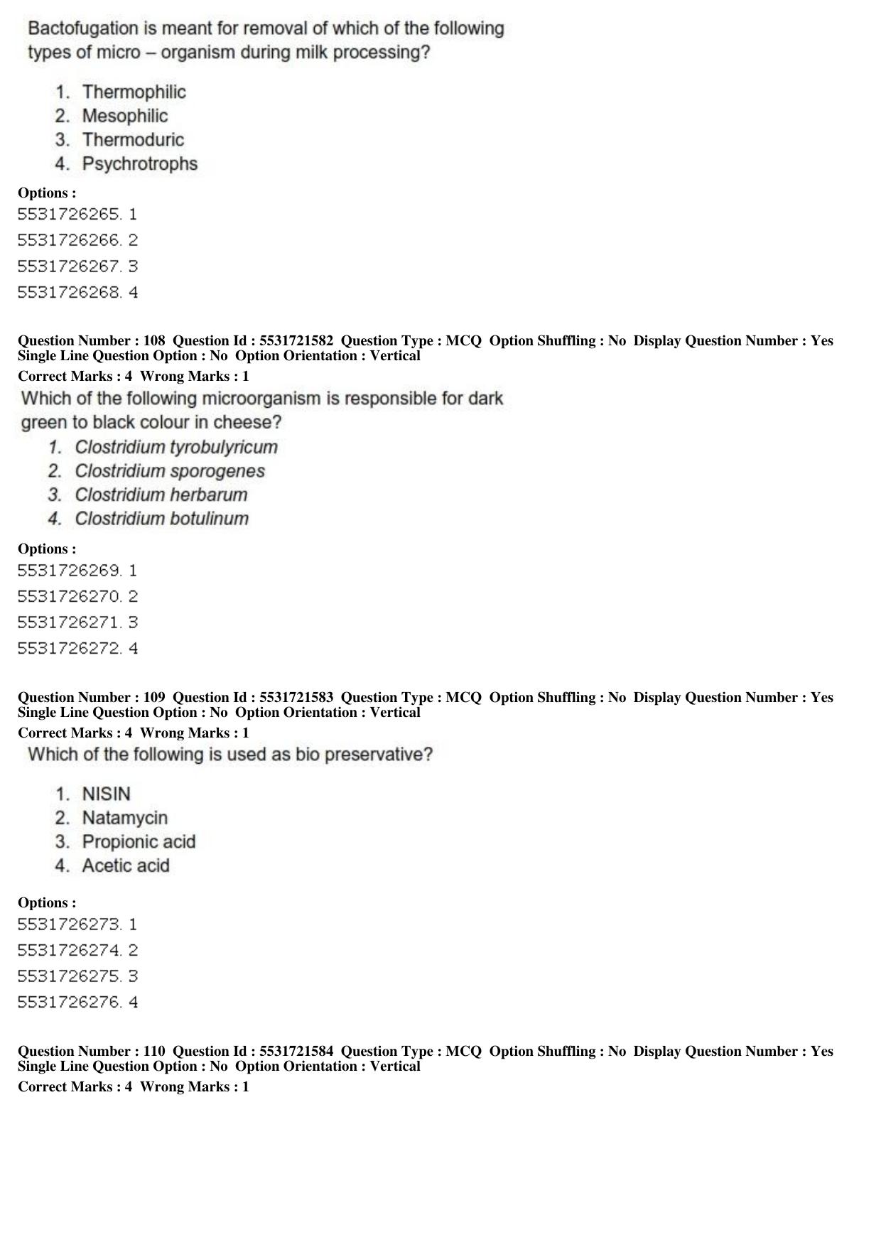 ICAR AIEEA PG 2019 DAIRY SCIENCE Question Paper - Page 36