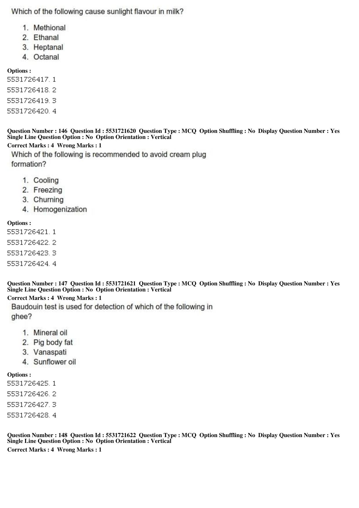ICAR AIEEA PG 2019 DAIRY SCIENCE Question Paper - Page 48