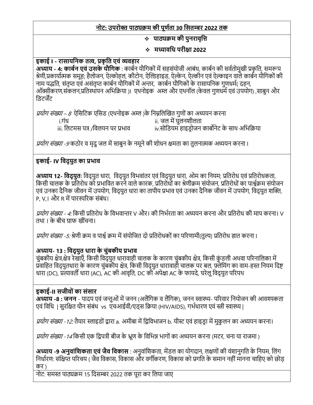 Edudel Class 10 Science (Hindi Medium) Syllabus - Page 3