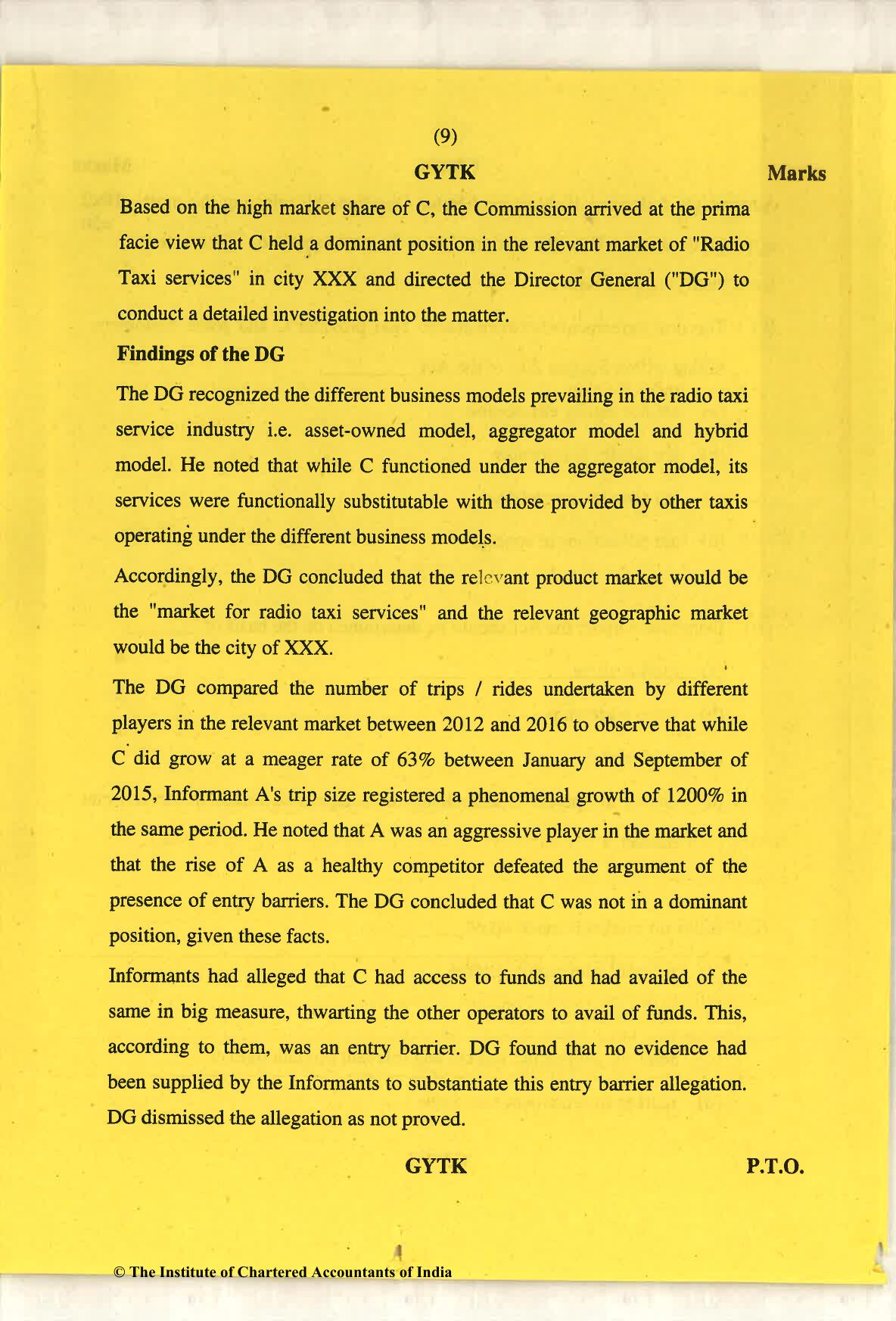 CA Final May 2018 Question Paper - Paper 6D – Economic Laws - Page 9