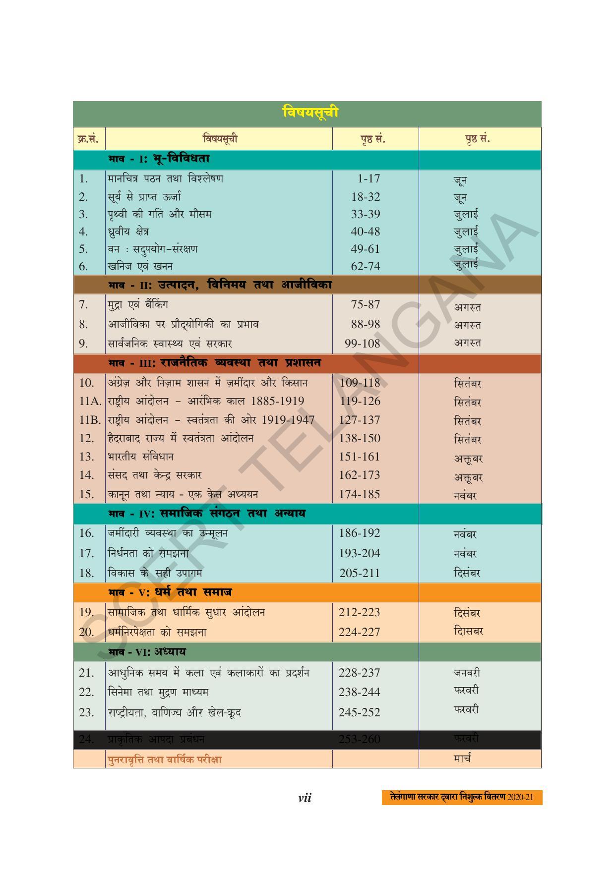 TS SCERT Class 8 Social Science (Hindi Medium) Text Book - Page 9