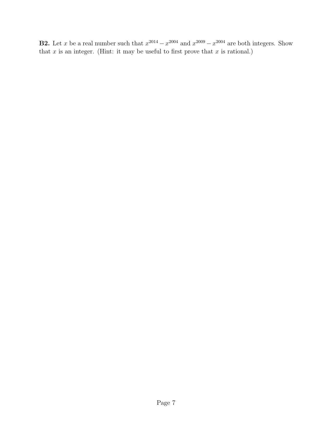 CMI Entrance Exam 2014 Question Paper B.Sc (Hons.) Mathematics and Computer Science - Page 8