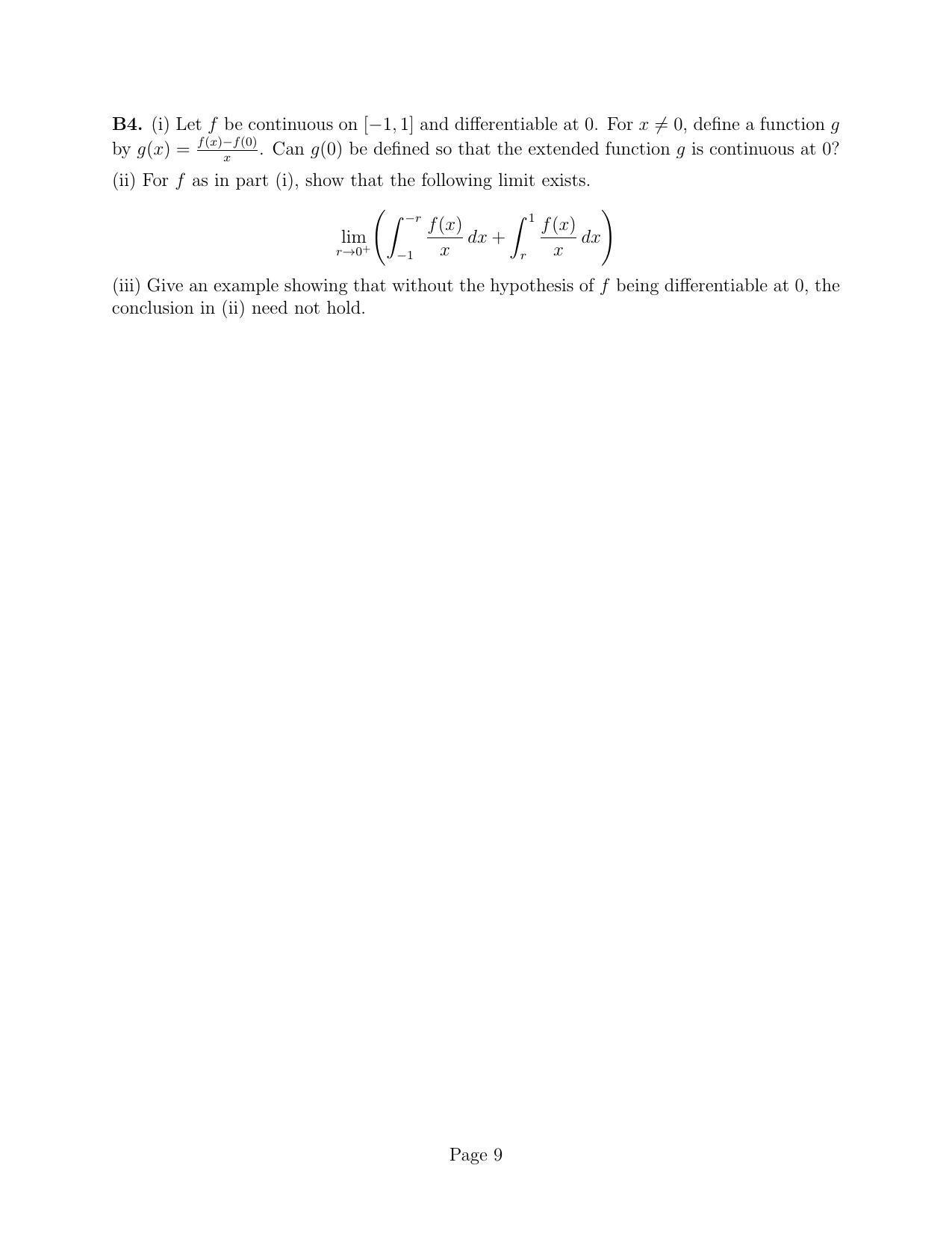 CMI Entrance Exam 2014 Question Paper B.Sc (Hons.) Mathematics and Computer Science - Page 10
