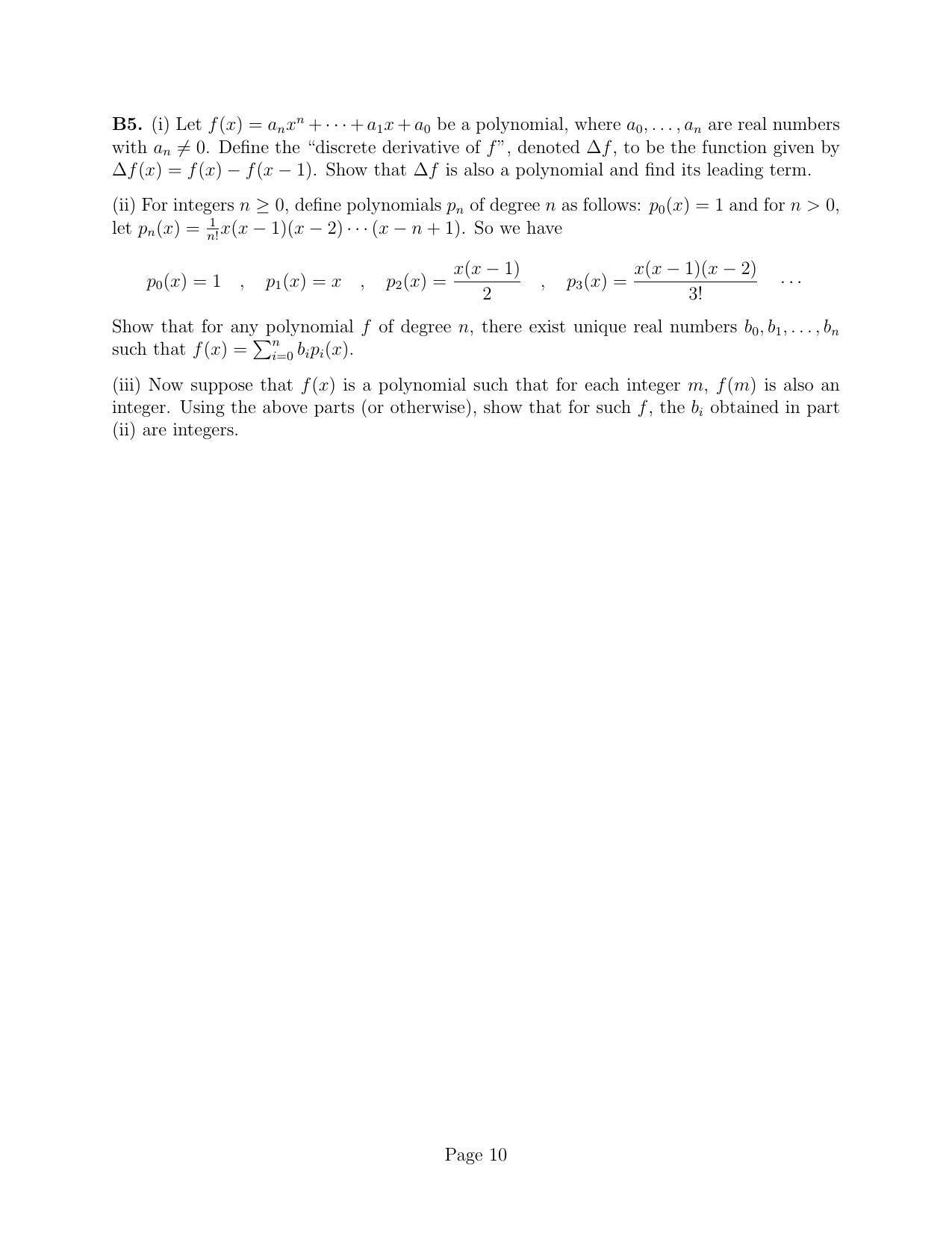 CMI Entrance Exam 2014 Question Paper B.Sc (Hons.) Mathematics and Computer Science - Page 11