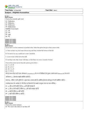 CUET (PG) 2022: PGQP-66 Puranetihas (07-09-2022) Question Paper