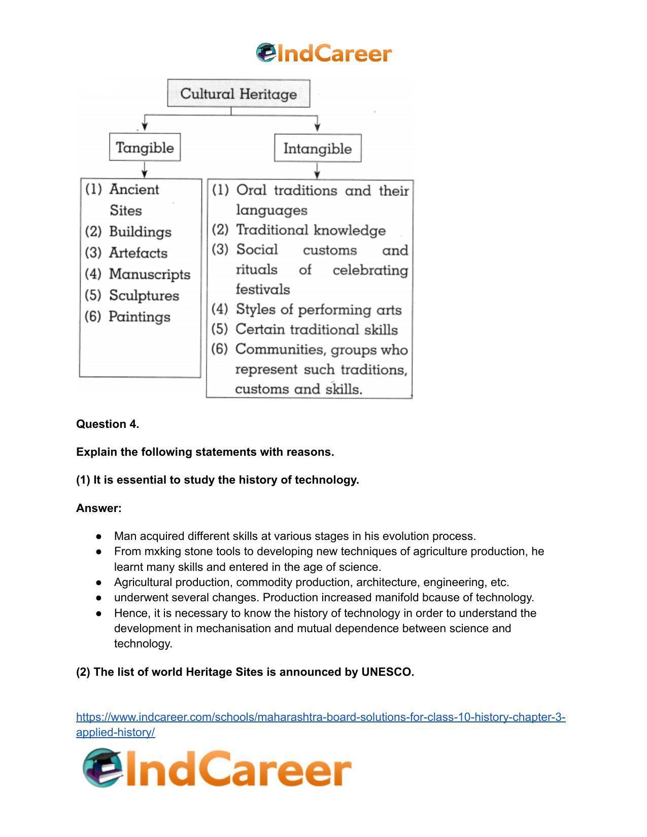 Maharashtra Board Solutions for Class 10- History: Chapter 3- Applied History - Page 5