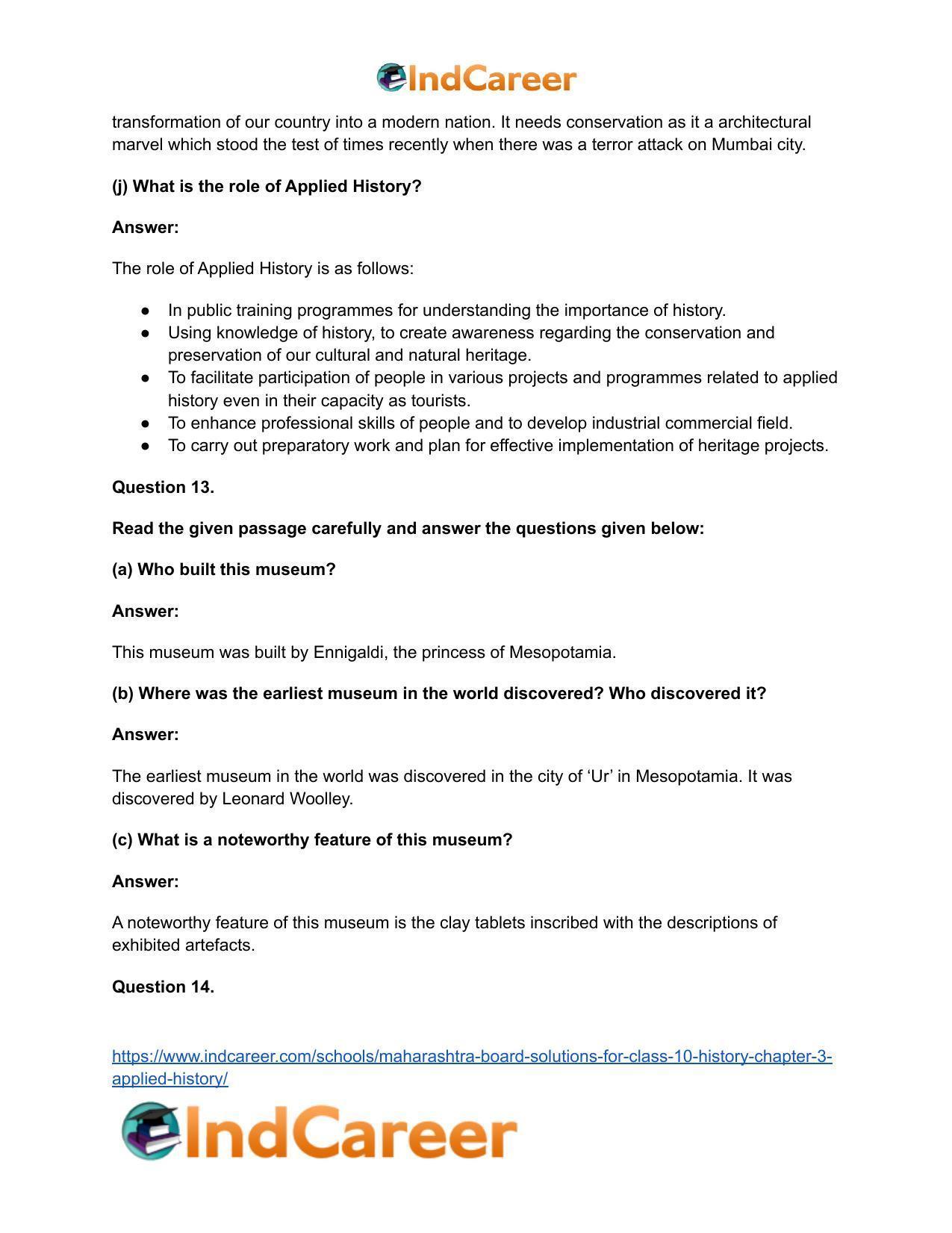Maharashtra Board Solutions for Class 10- History: Chapter 3- Applied History - Page 21