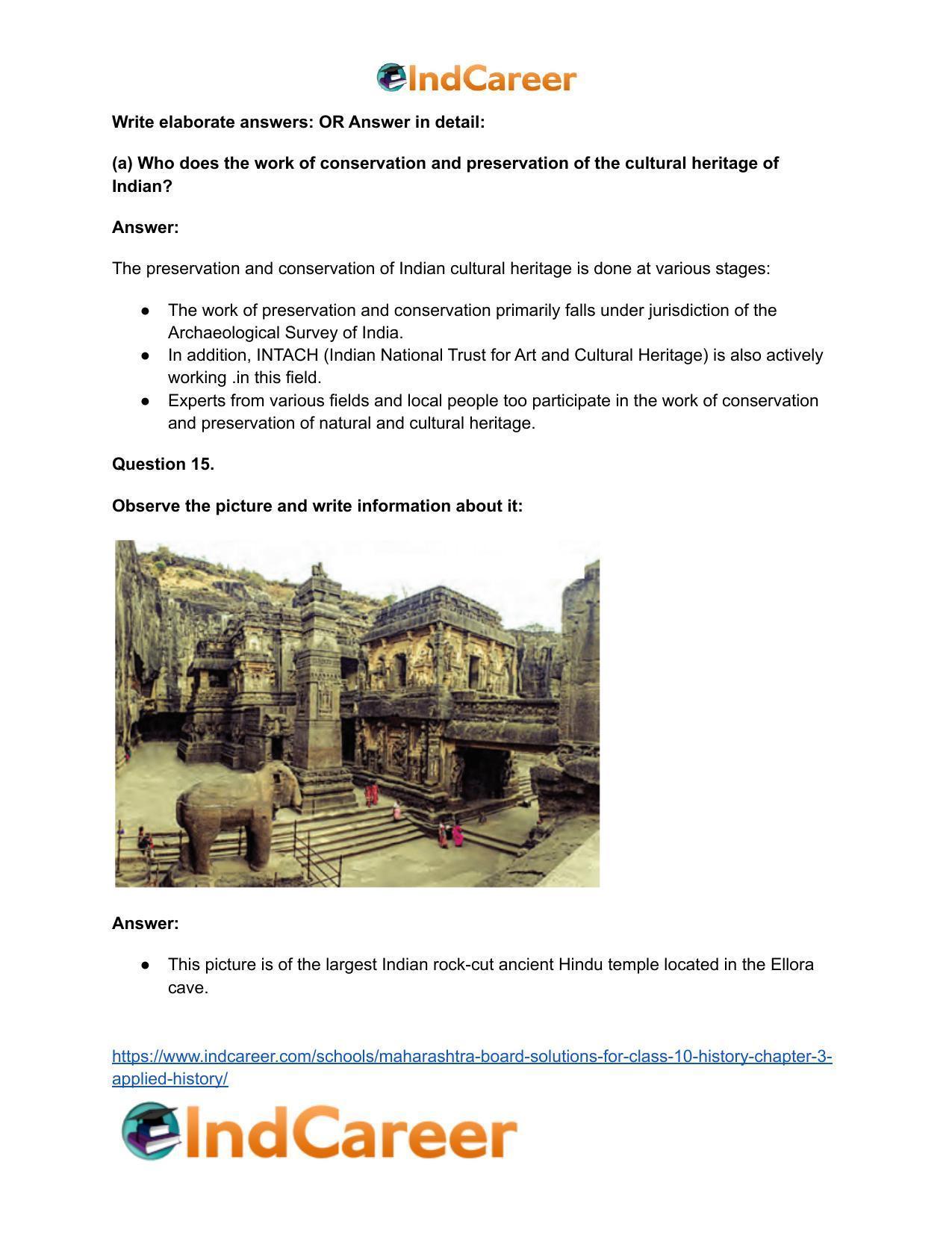 Maharashtra Board Solutions for Class 10- History: Chapter 3- Applied History - Page 22