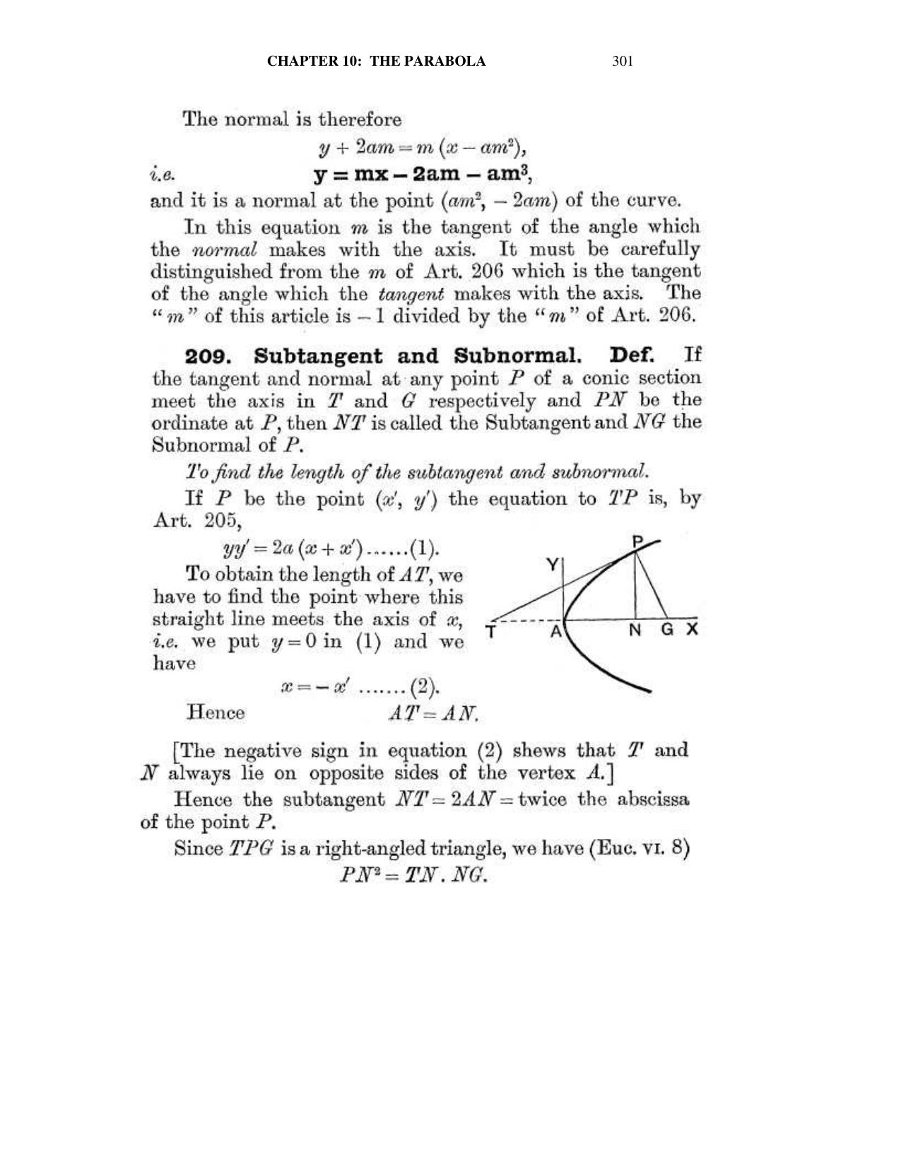 Chapter 10: The Parabola - SL Loney Solutions: The Elements of Coordinate Geometry - Page 15