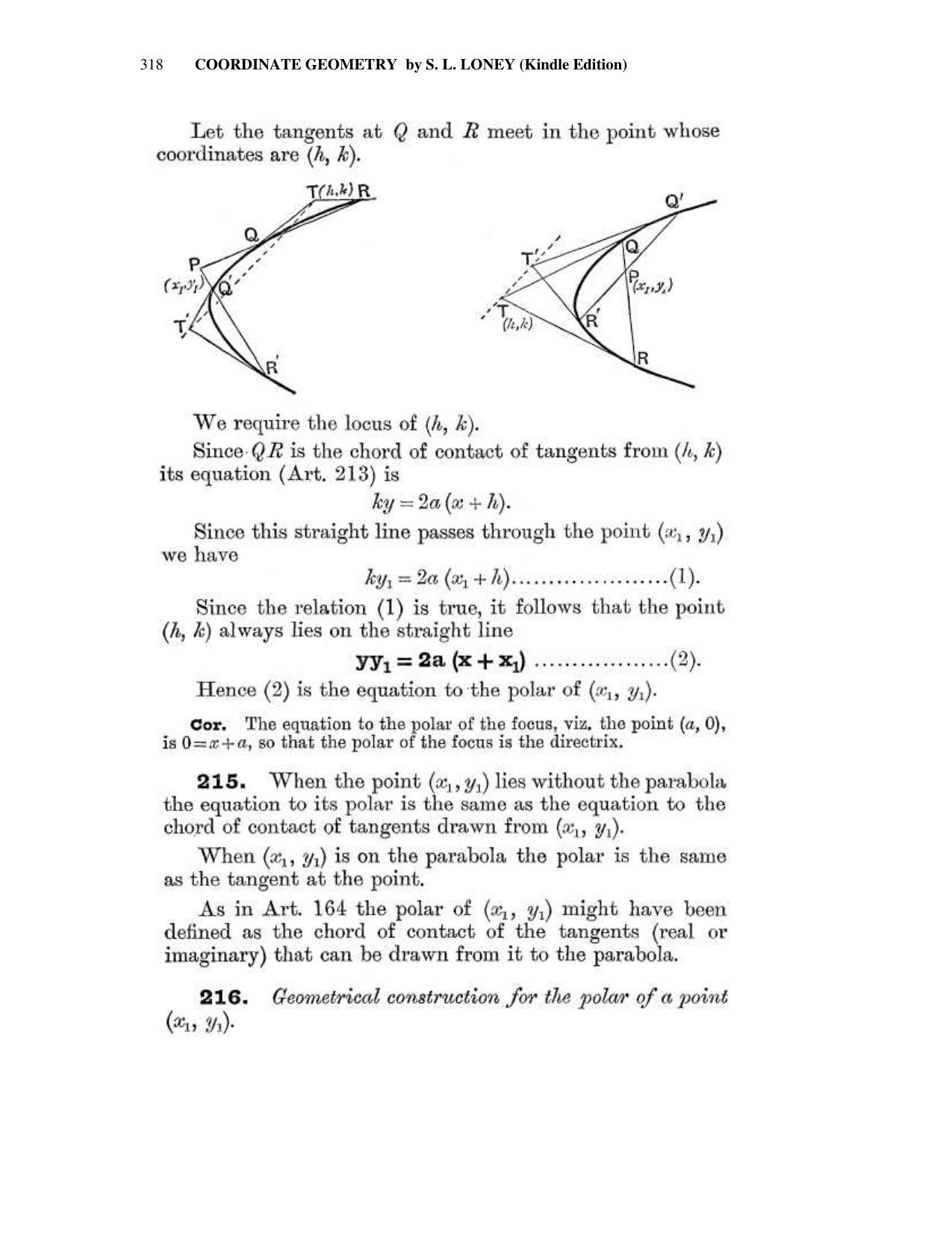 Chapter 10: The Parabola - SL Loney Solutions: The Elements of Coordinate Geometry - Page 32