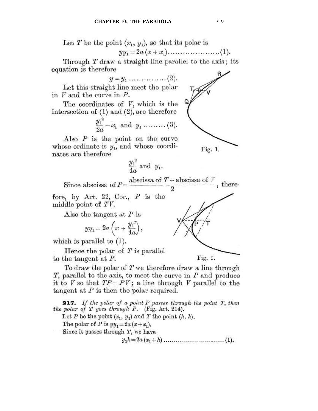 Chapter 10: The Parabola - SL Loney Solutions: The Elements of Coordinate Geometry - Page 33